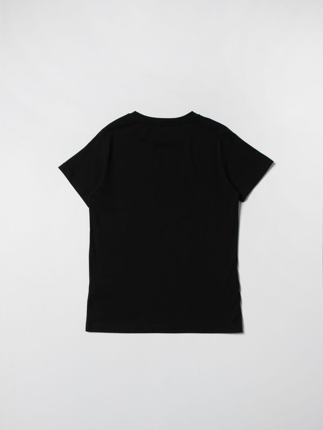 BALMAIN: cotton t-shirt with logo - Black | Balmain t-shirt 6Q8711Z0082 ...