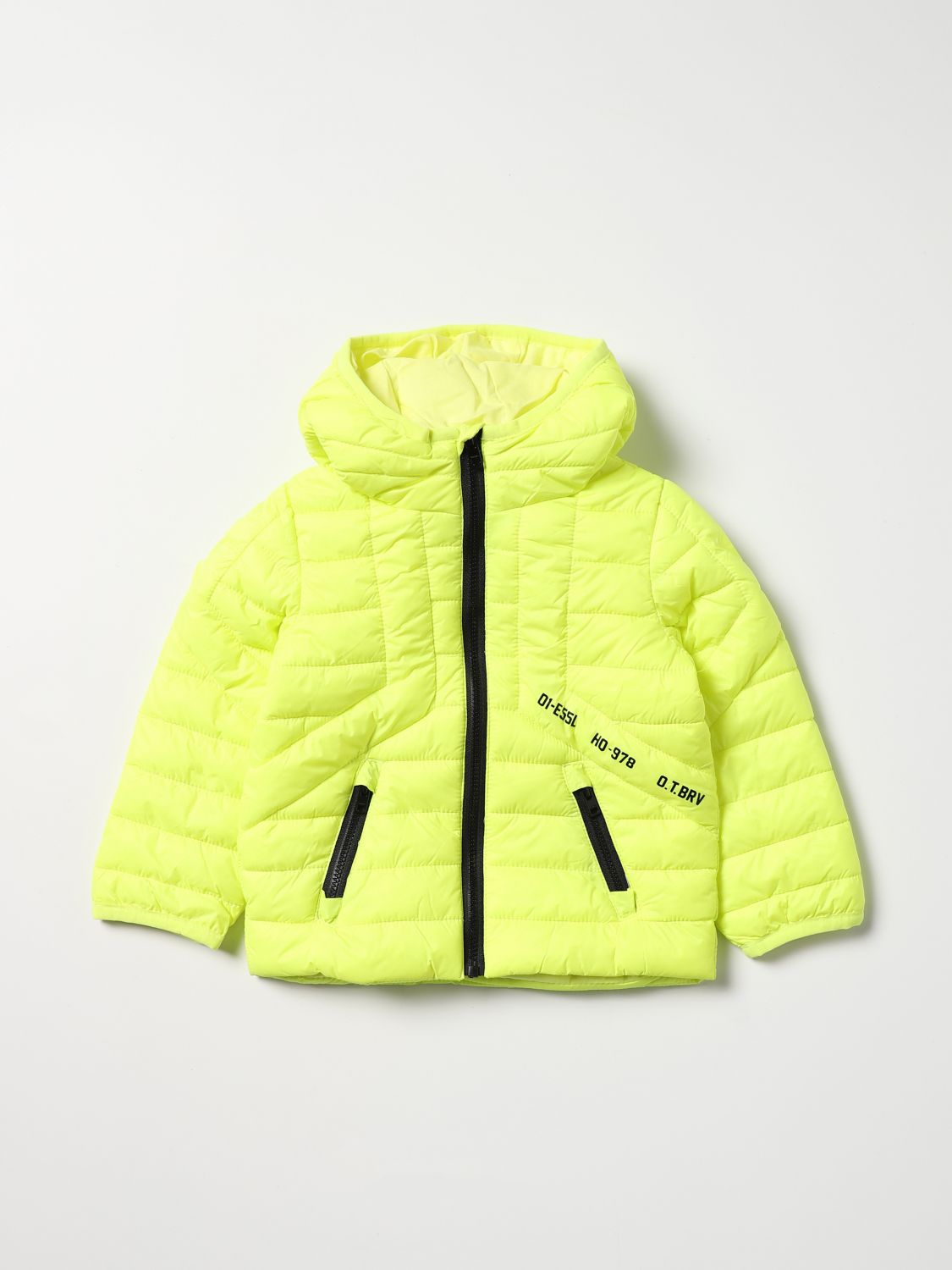 DIESEL: jacket for baby - Yellow | Diesel jacket K00169KXBBF online on ...
