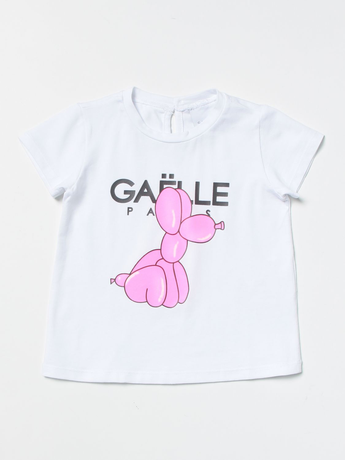 T-shirt Gaëlle Paris: T-shirt Gaëlle Paris in cotone con stampa bianco 1 1