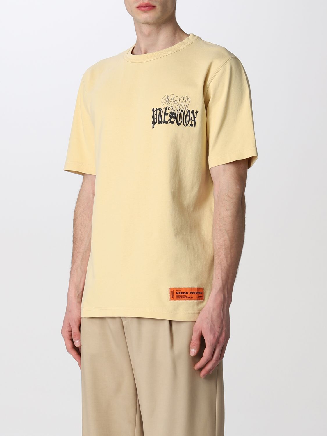 Heron Preston Tシャツ メンズ ベージュ Tシャツ Heron Preston Hmaa025s22jer001 Giglio Com