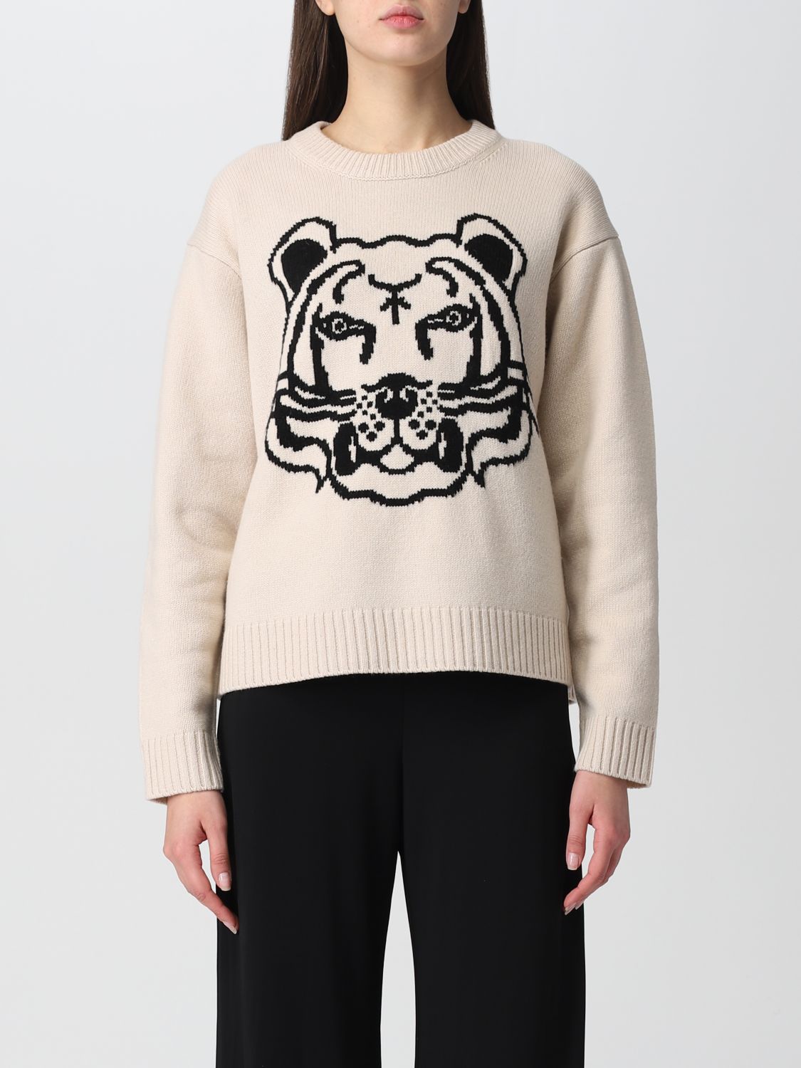 Overeenstemming documentaire barst KENZO: sweater for woman - Ecru | Kenzo sweater FC52PU6823TD online on  GIGLIO.COM