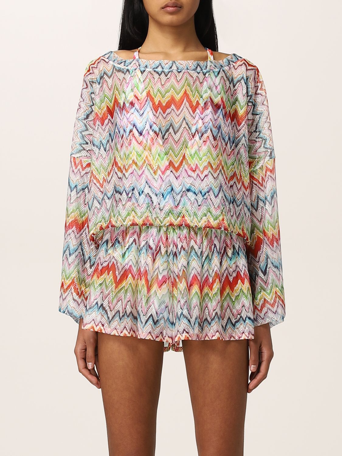 Top Missoni: Missoni blouse with zig zag pattern multicolor 1
