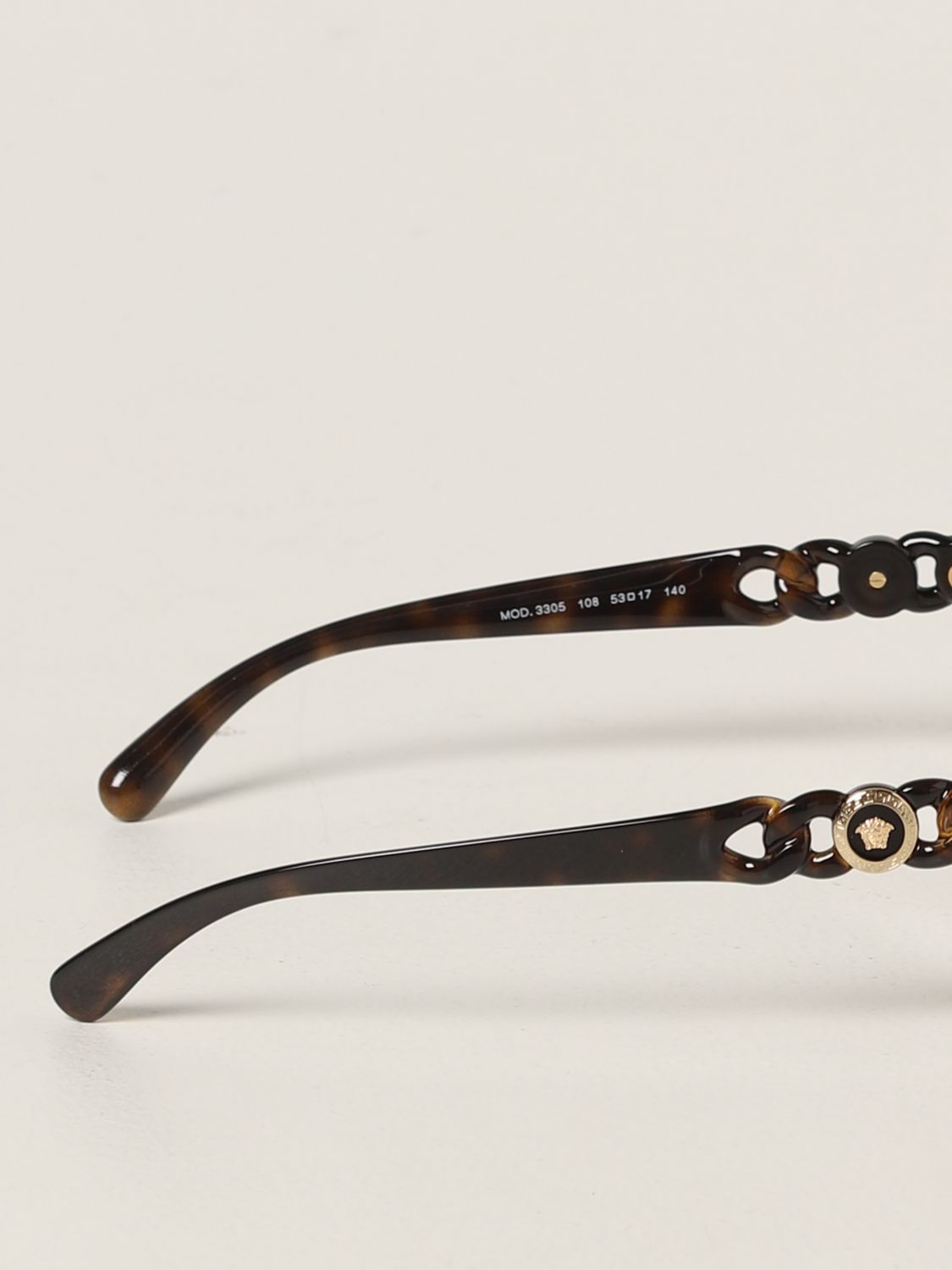 Glasses Versace: Versace eyeglasses in tortoiseshell acetate white 3