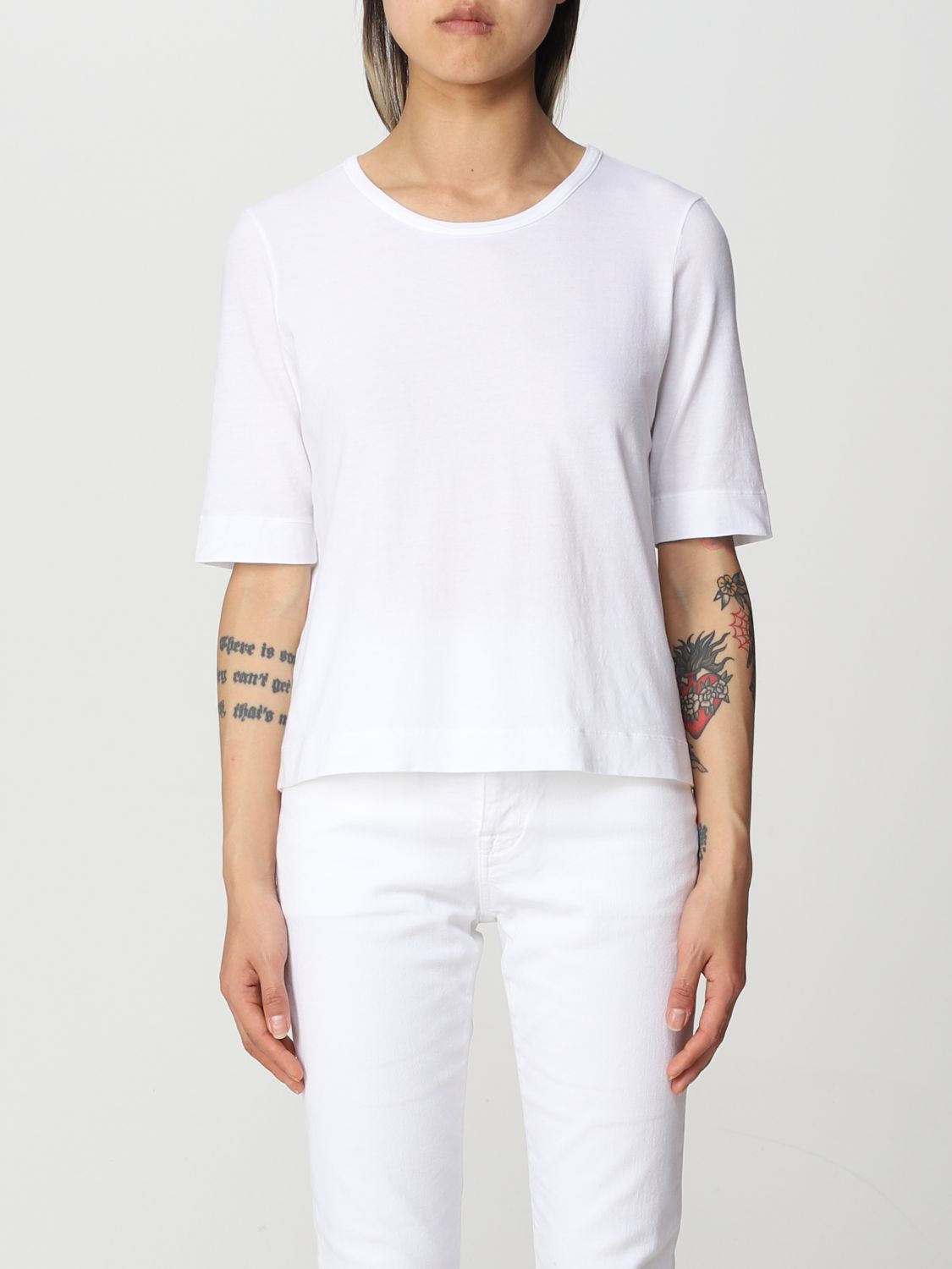 T-Shirt Malo: Malo T-shirt in stretch cotton jersey white 1