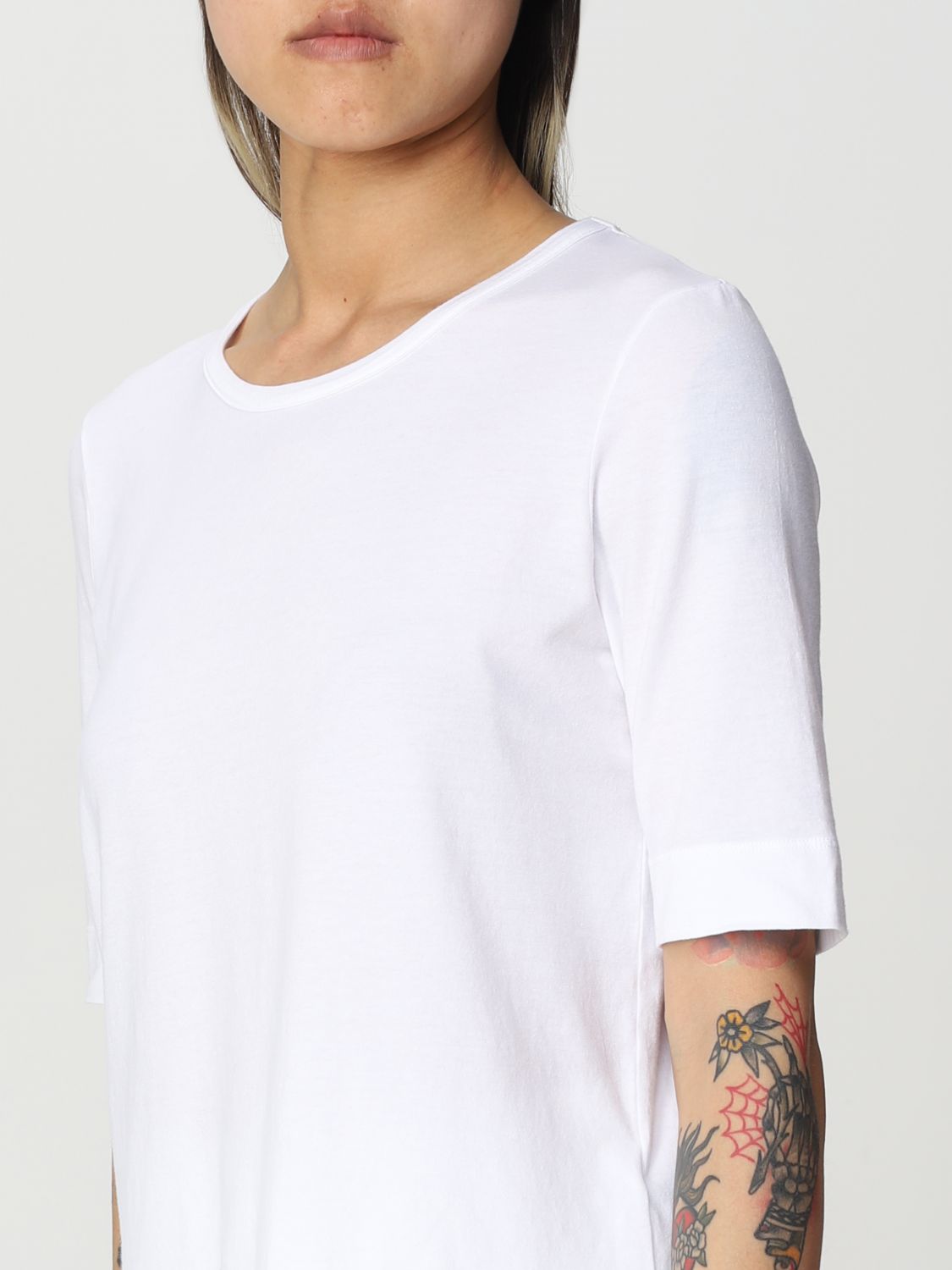 T-Shirt Malo: Malo T-shirt in stretch cotton jersey white 3