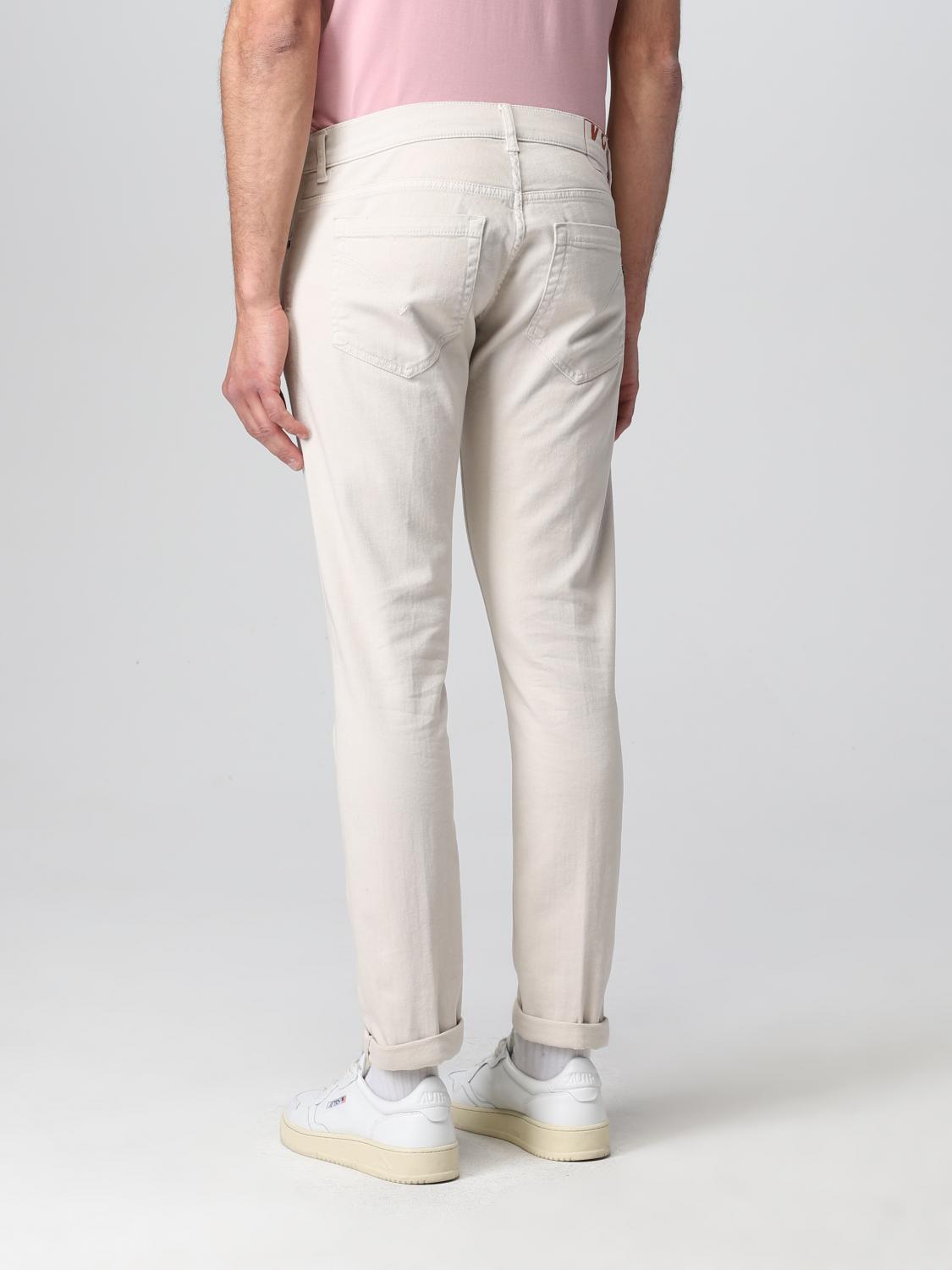 DONDUP: Jeans George in denim - Beige | Jeans Dondup UP232BS0030PTD  GIGLIO.COM