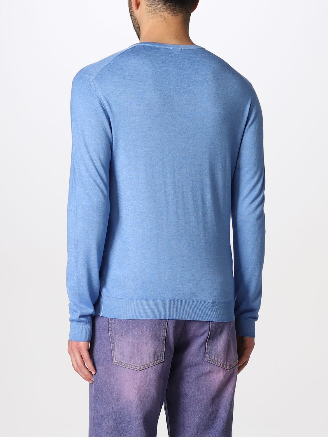 Sweater Malo: Sweater men Malo gnawed blue 2