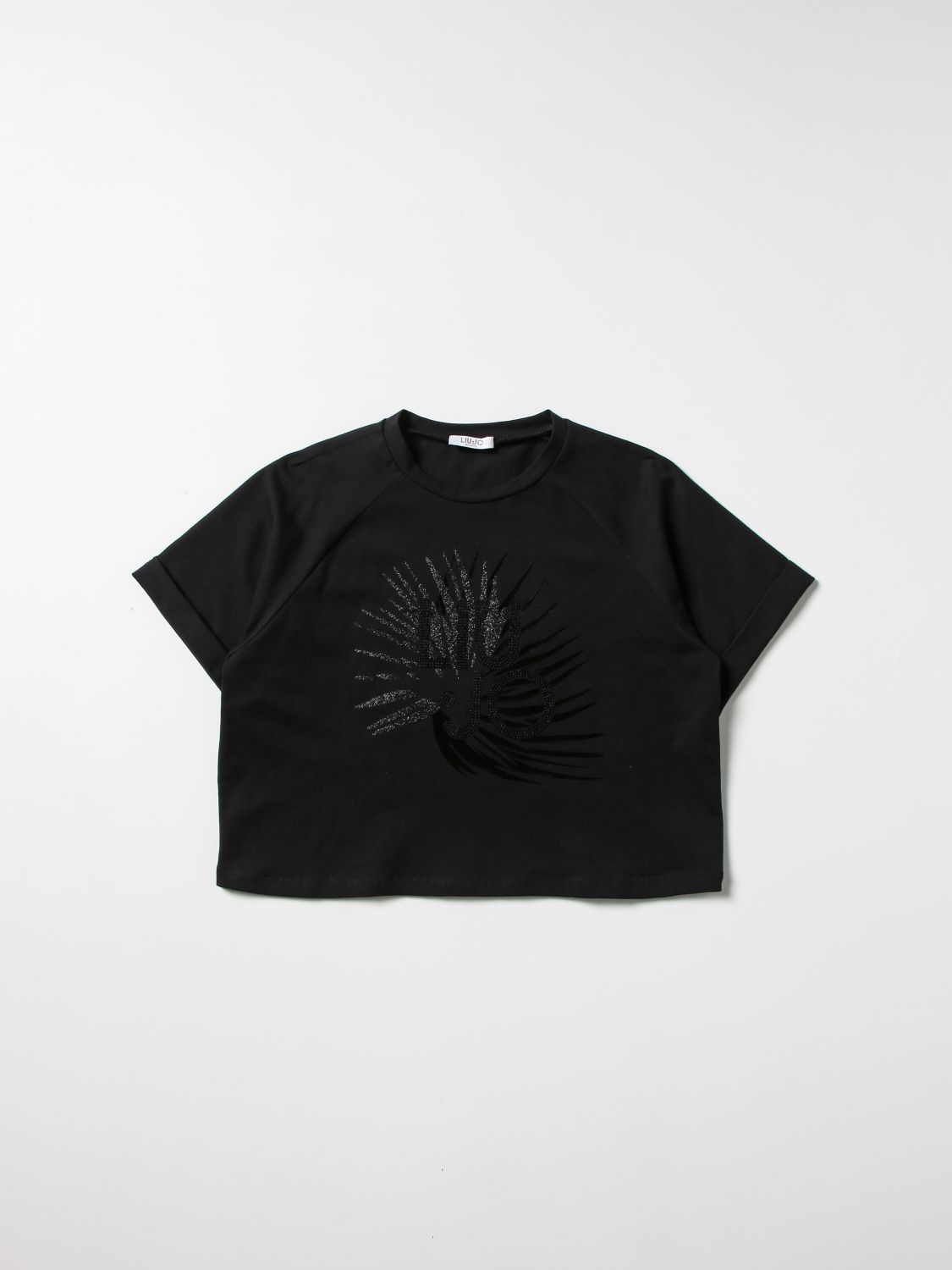 Outlet de Liu Jo: Camisetas para niña, Negro | Camisetas Liu Jo en en GIGLIO.COM