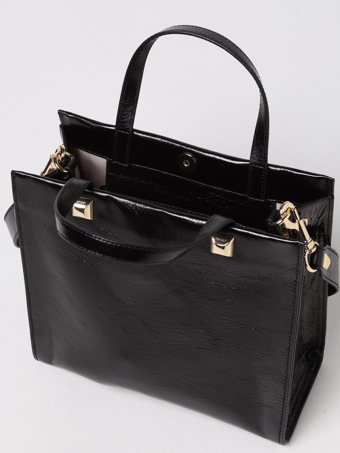 TWINSET: bag in synthetic leather - Black  Twinset crossbody bags  221TB7150 online at