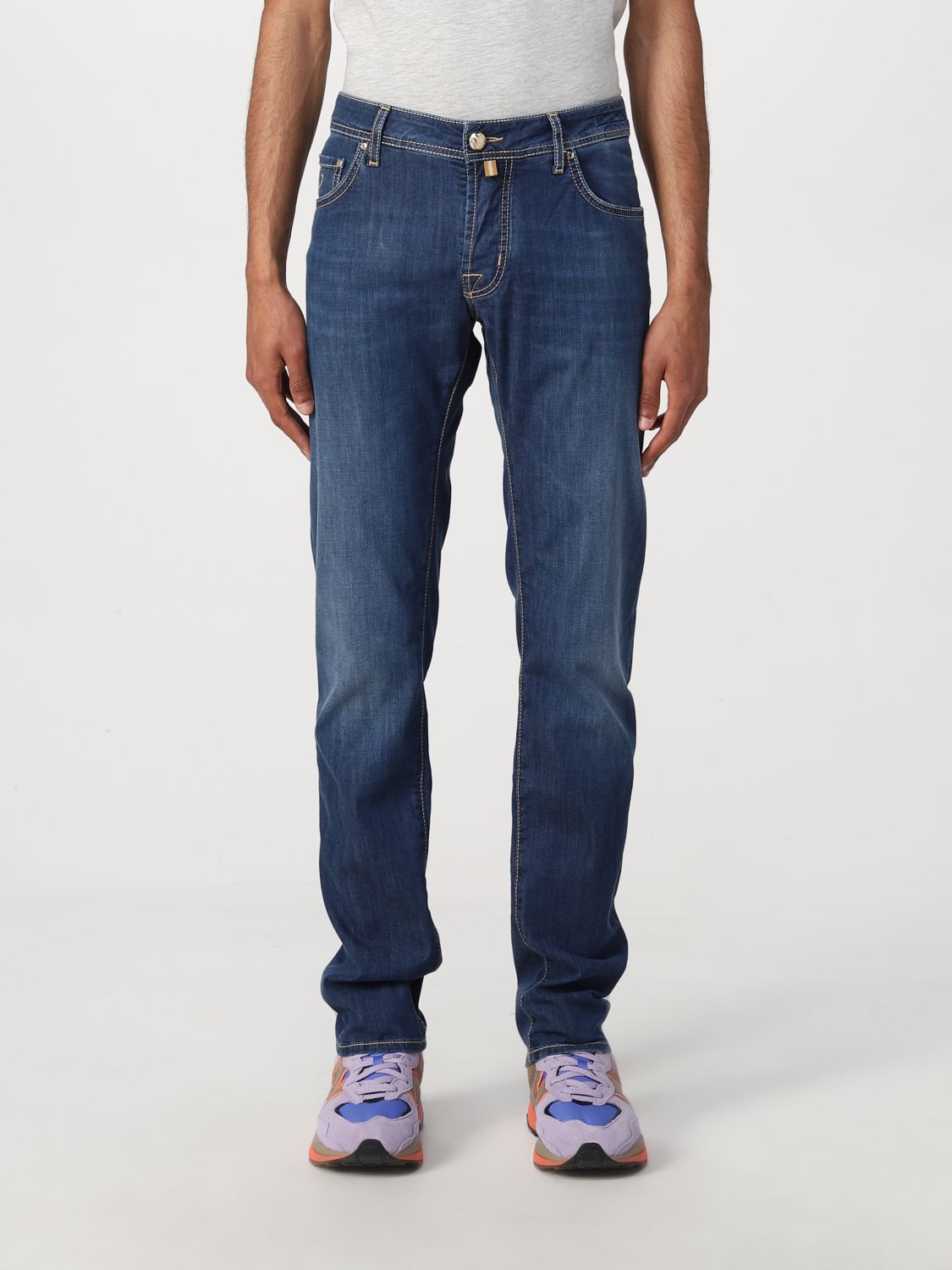 JACOB COHEN: Jeans men Blue Jacob Cohen jeans UQE0732S3735 online on GIGLIO.COM