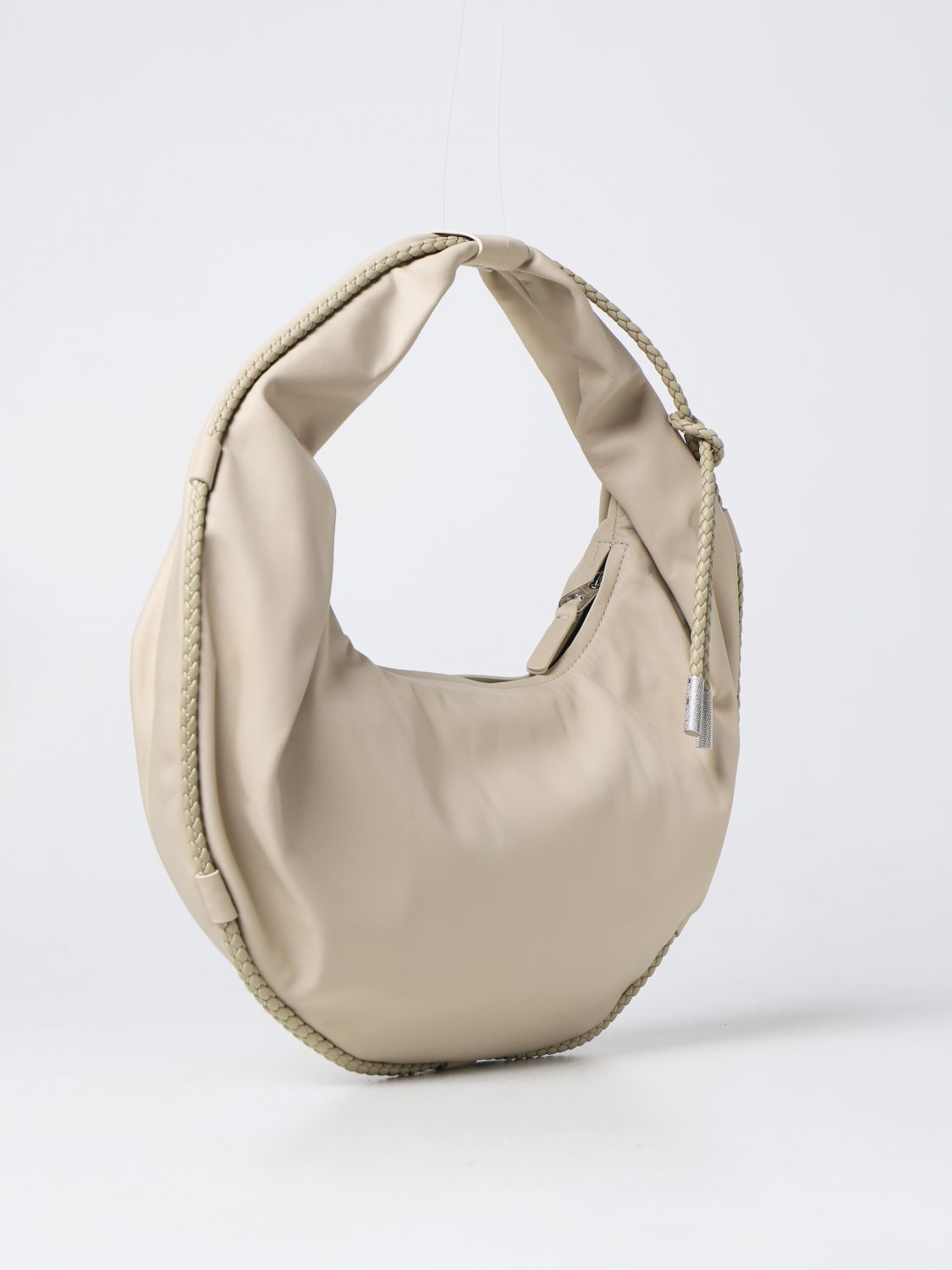 COCCINELLE: Sinfonia leather bag - Cream | Coccinelle shoulder bag ...
