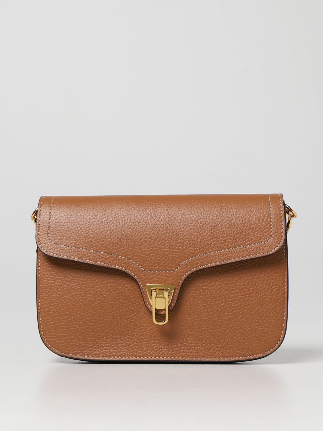 Coccinelle Bag In Grained Leather In Honey | ModeSens