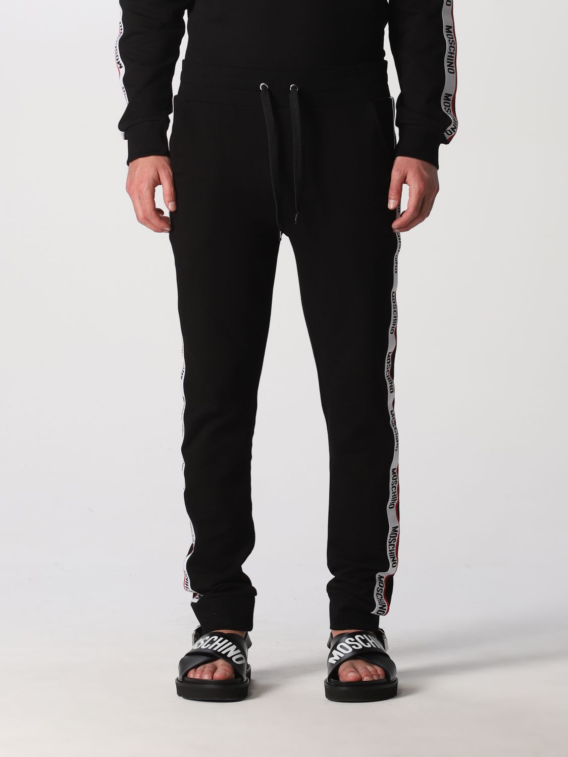 MOSCHINO COUTURE: men jogging pants - Black | Moschino Couture pants ...