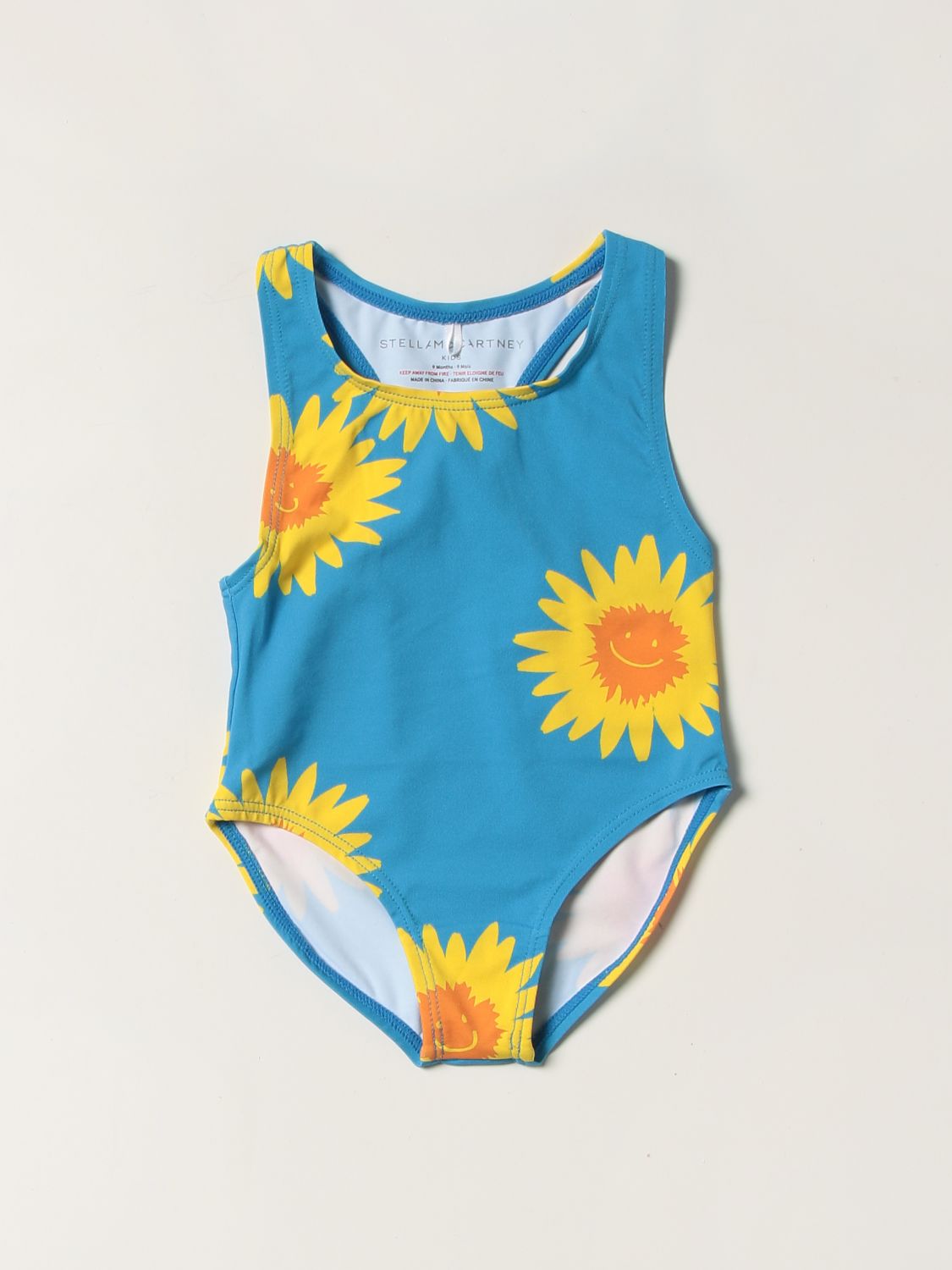 Stella Mccartney Babies' Swimsuit  Kids In Sky Blue