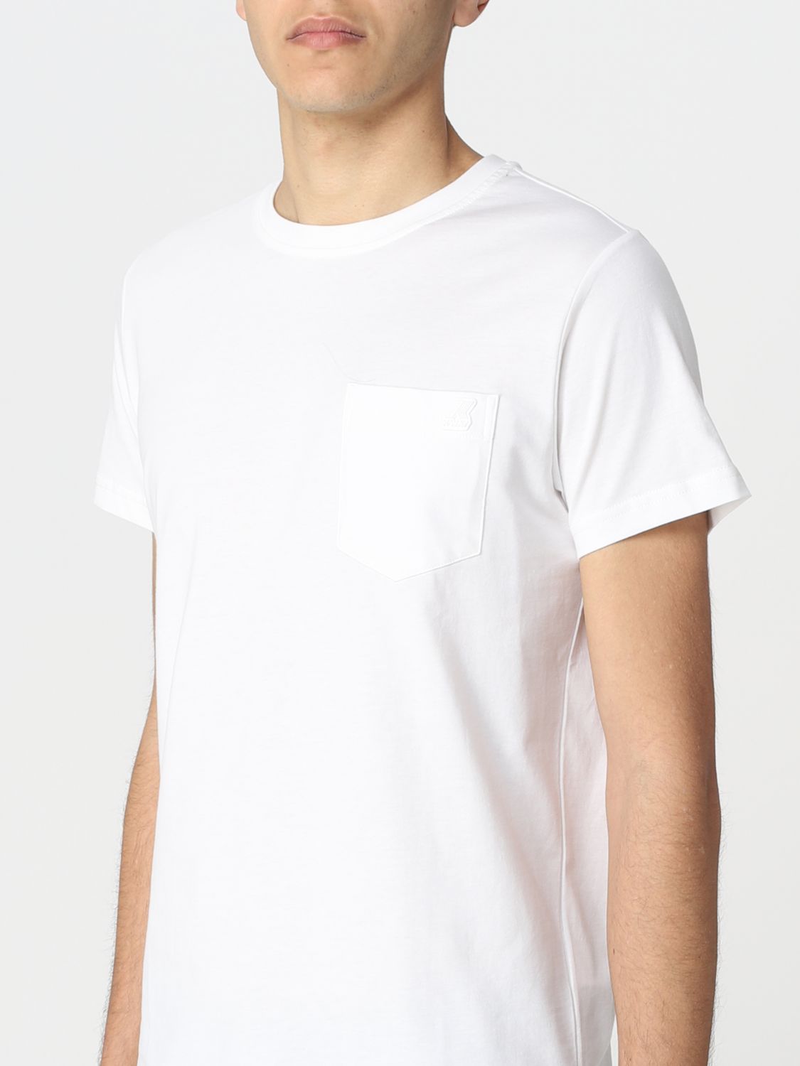 T-shirt K-Way: K-Way t-shirt for man white 3
