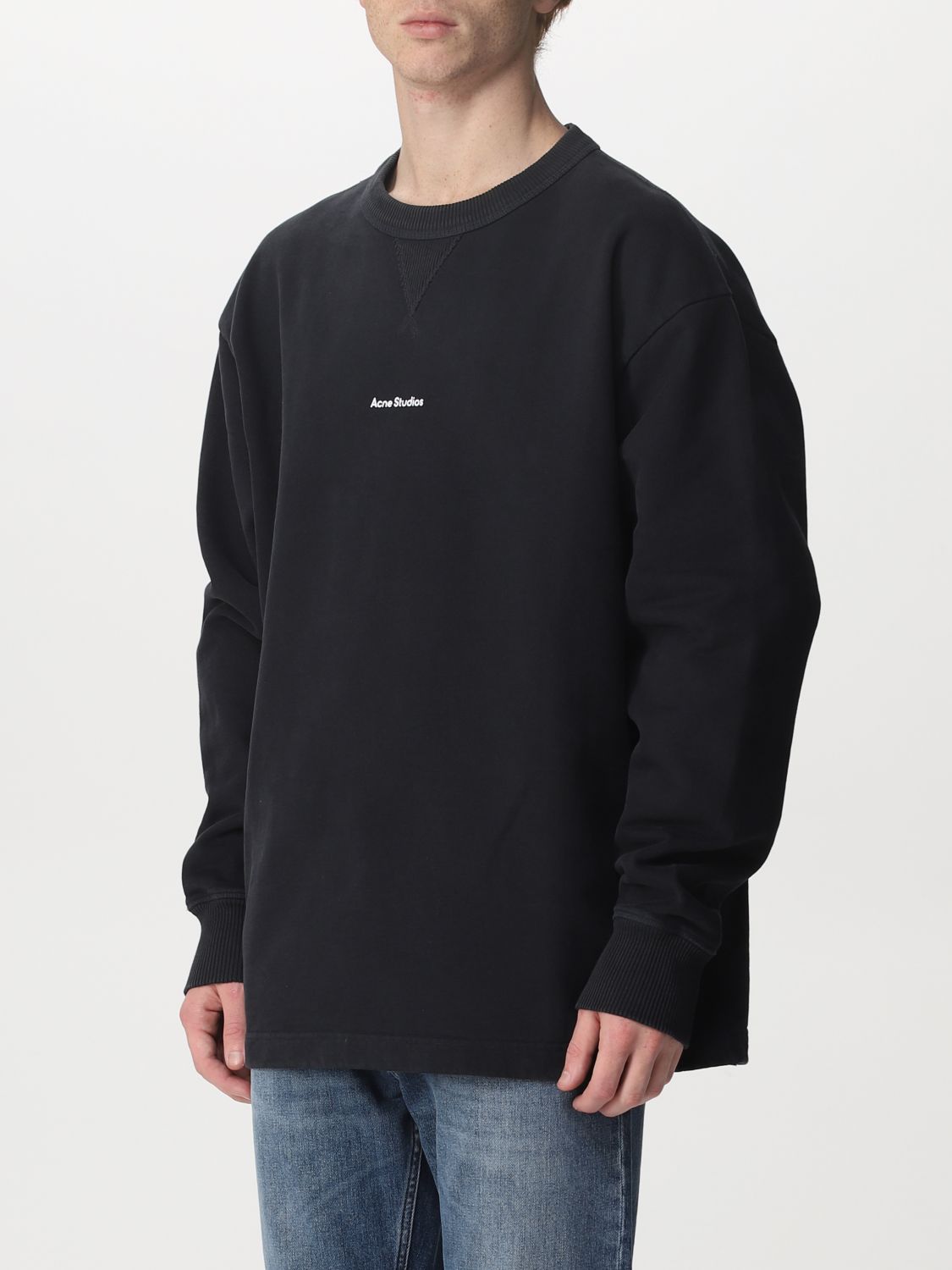 Acne Studios cotton sweatshirt with mini logo