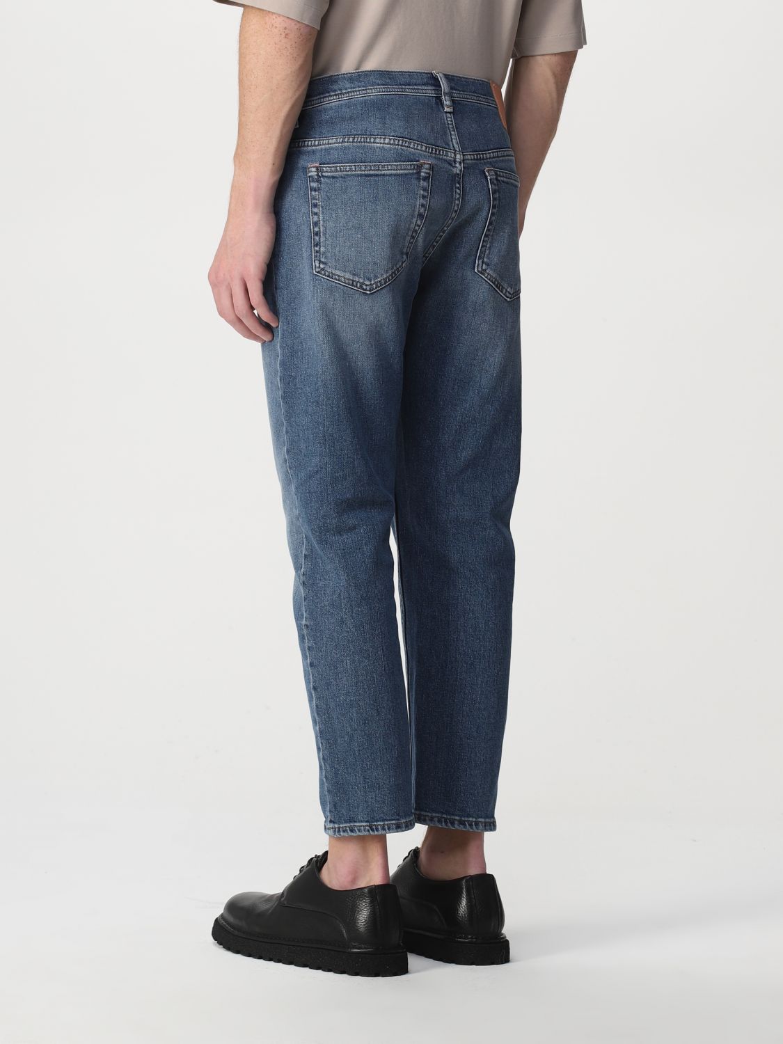 Jeans Acne Studios: Acne Studios cropped jeans in washed denim blue 3