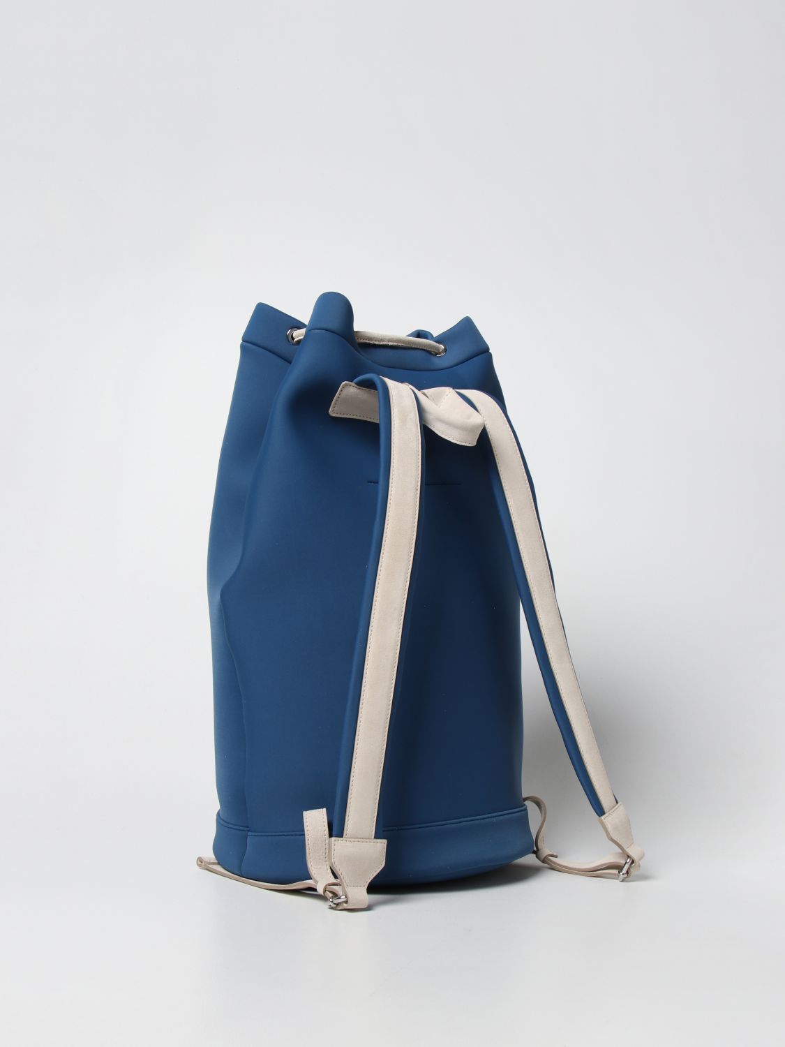 Backpack Eleventy: Eleventy backpack in padded fabric with logo denim 2