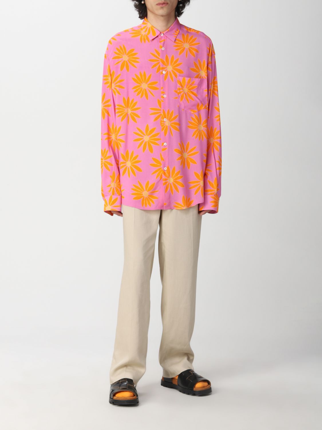 Рубашка Jacquemus: Рубашка Мужское Jacquemus оранжевый 2