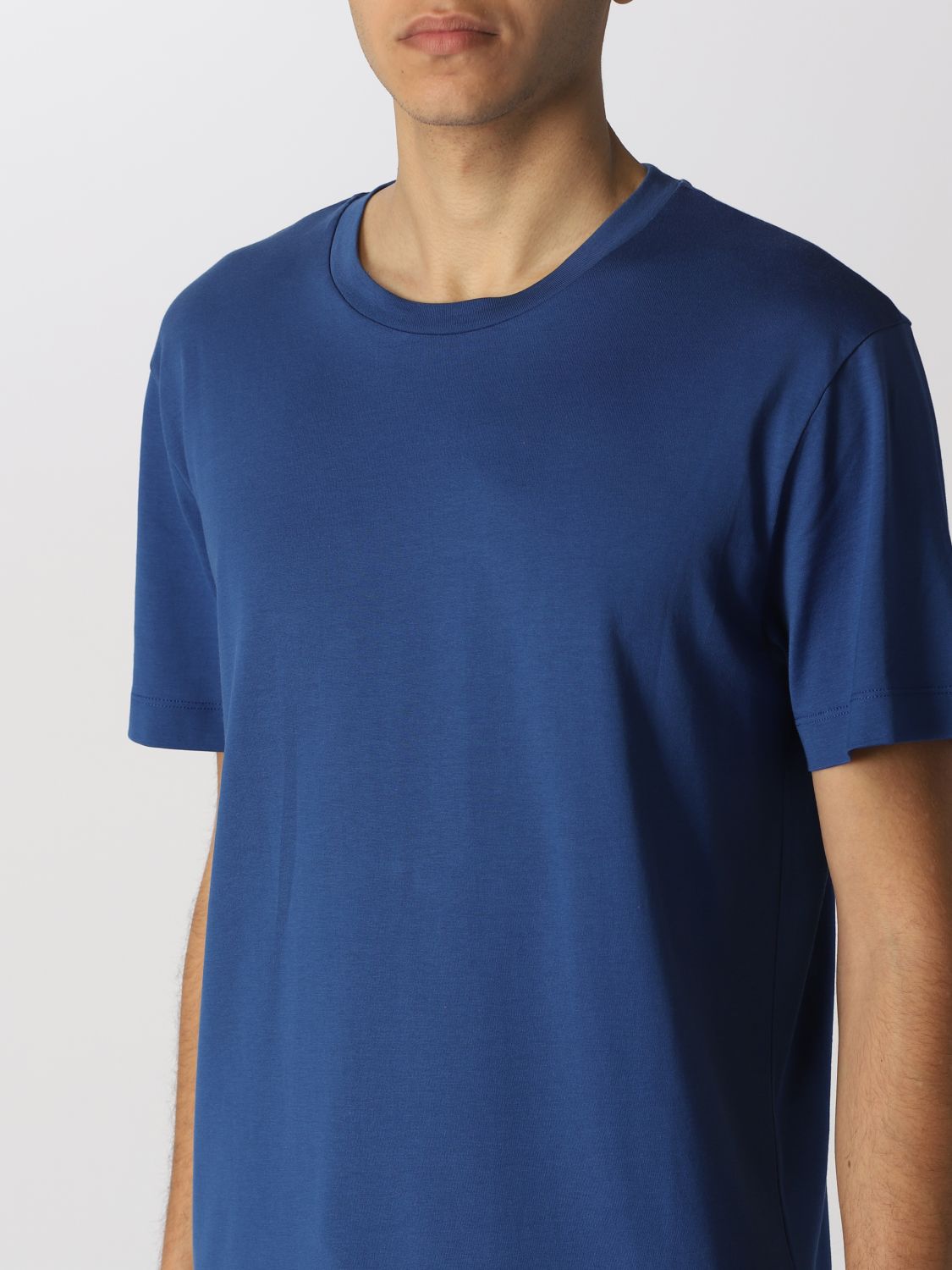 Camiseta Roberto Collina: Camiseta hombre Roberto Collina azul oscuro 3
