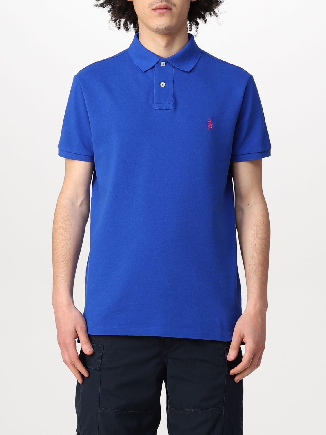Polo Ralph Lauren Polo Shirt Men Color Blue | ModeSens