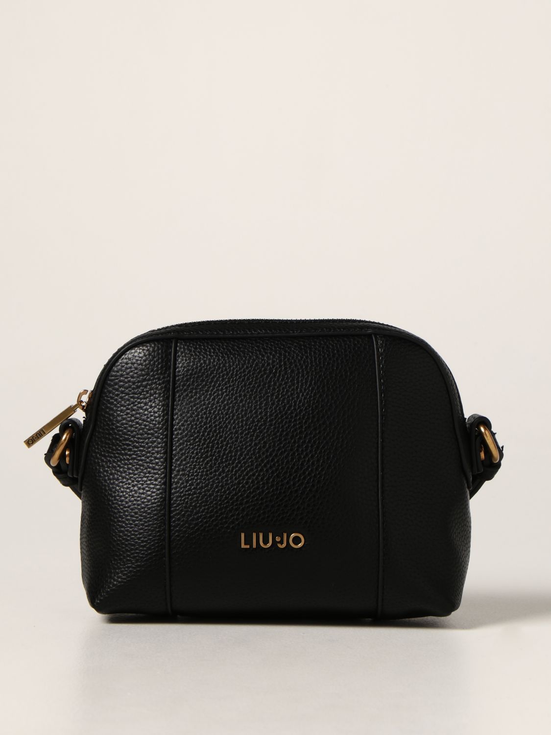 LIU JO: bag in textured synthetic leather - Black | Liu Jo crossbody ...