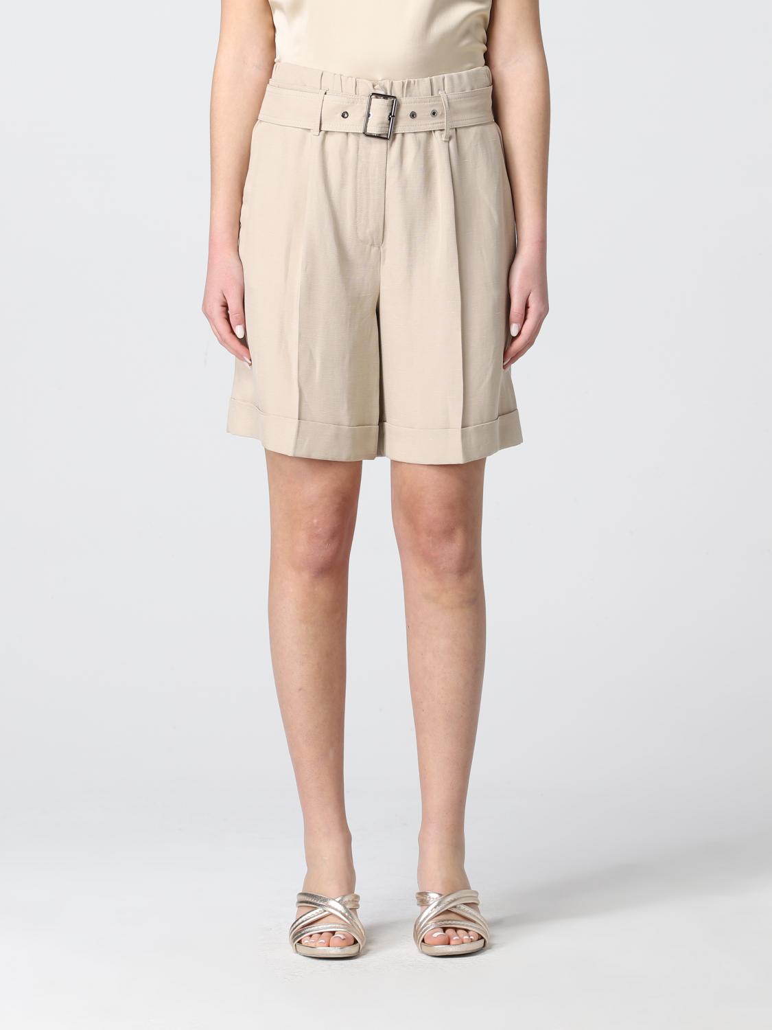 WOOLRICH: Pantaloncino donna - Beige | Pantaloncino Woolrich  CFWWSH0020FRUT3043 GIGLIO.COM