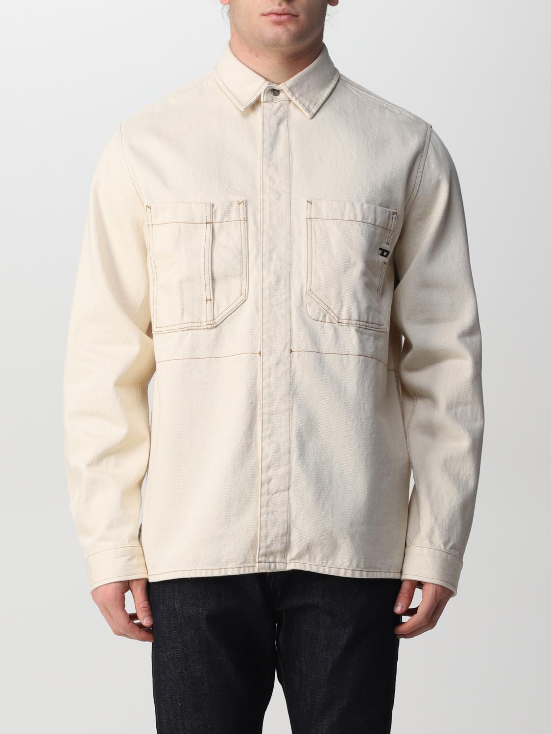 DIESEL: shirt for man - White | Diesel shirt A03524OCGAK online on ...