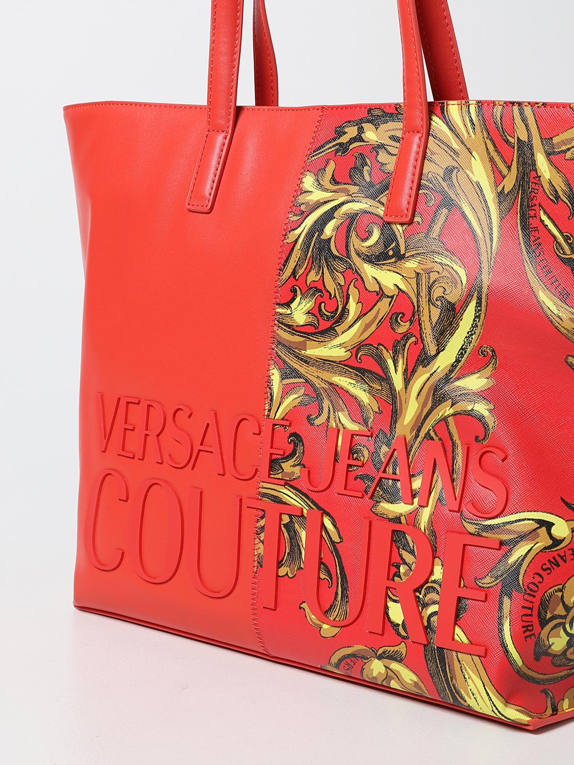 VERSACE JEANS COUTURE bag in synthetic leather Red Versace Jeans