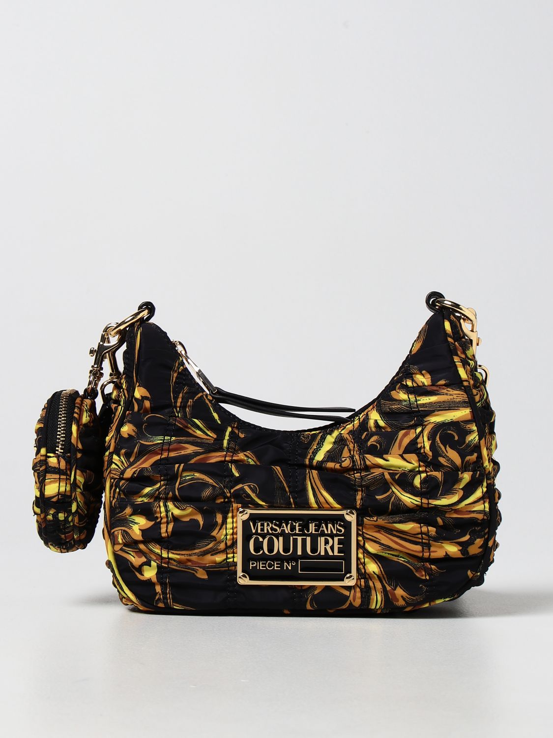 Versace Jeans Couture Nylon Monogram Print Black/White Logo Pouch Bag -  Accessories from N22 Menswear UK
