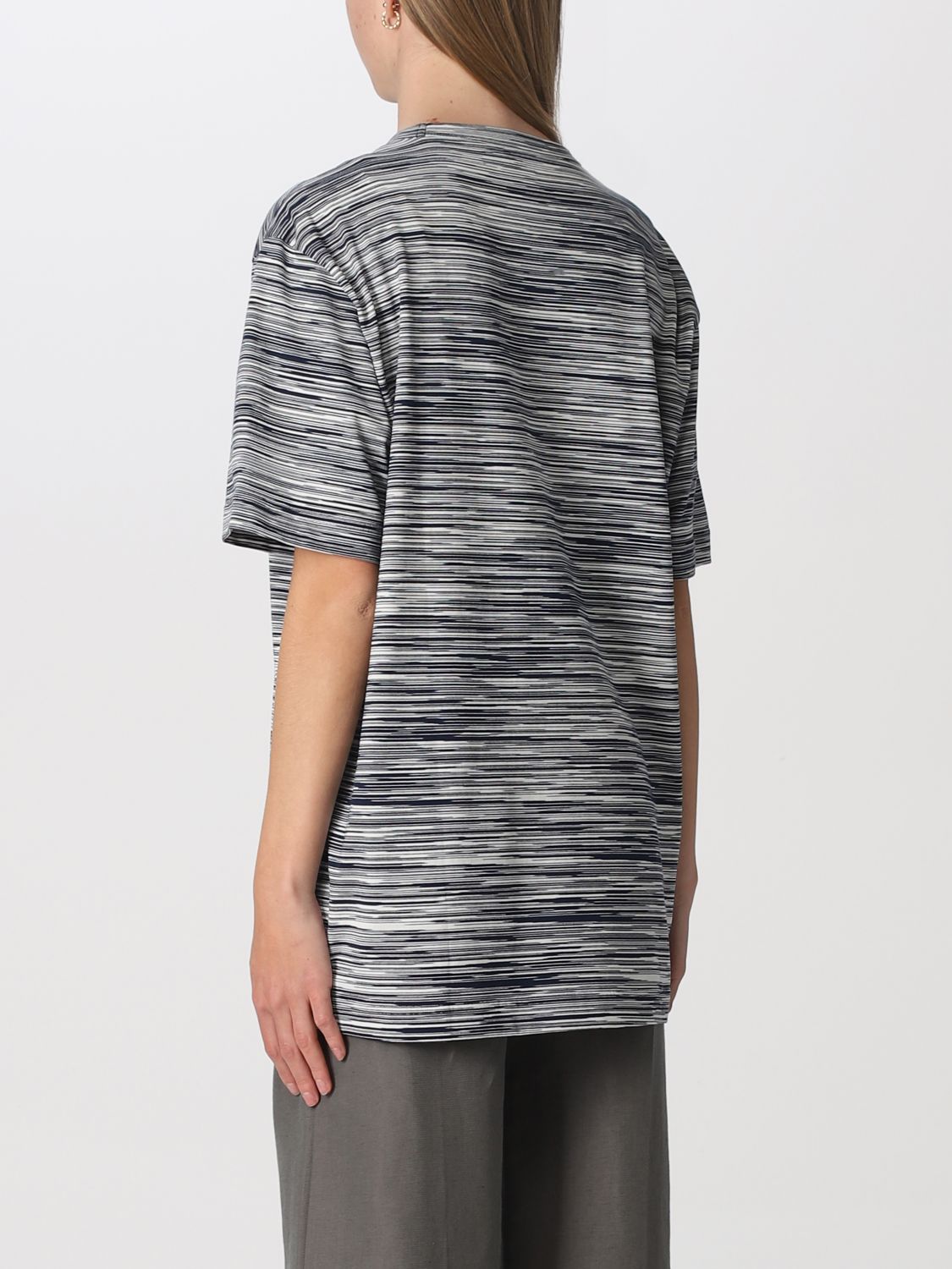 T-shirt Missoni: Missoni cotton t-shirt with stripes blue 2