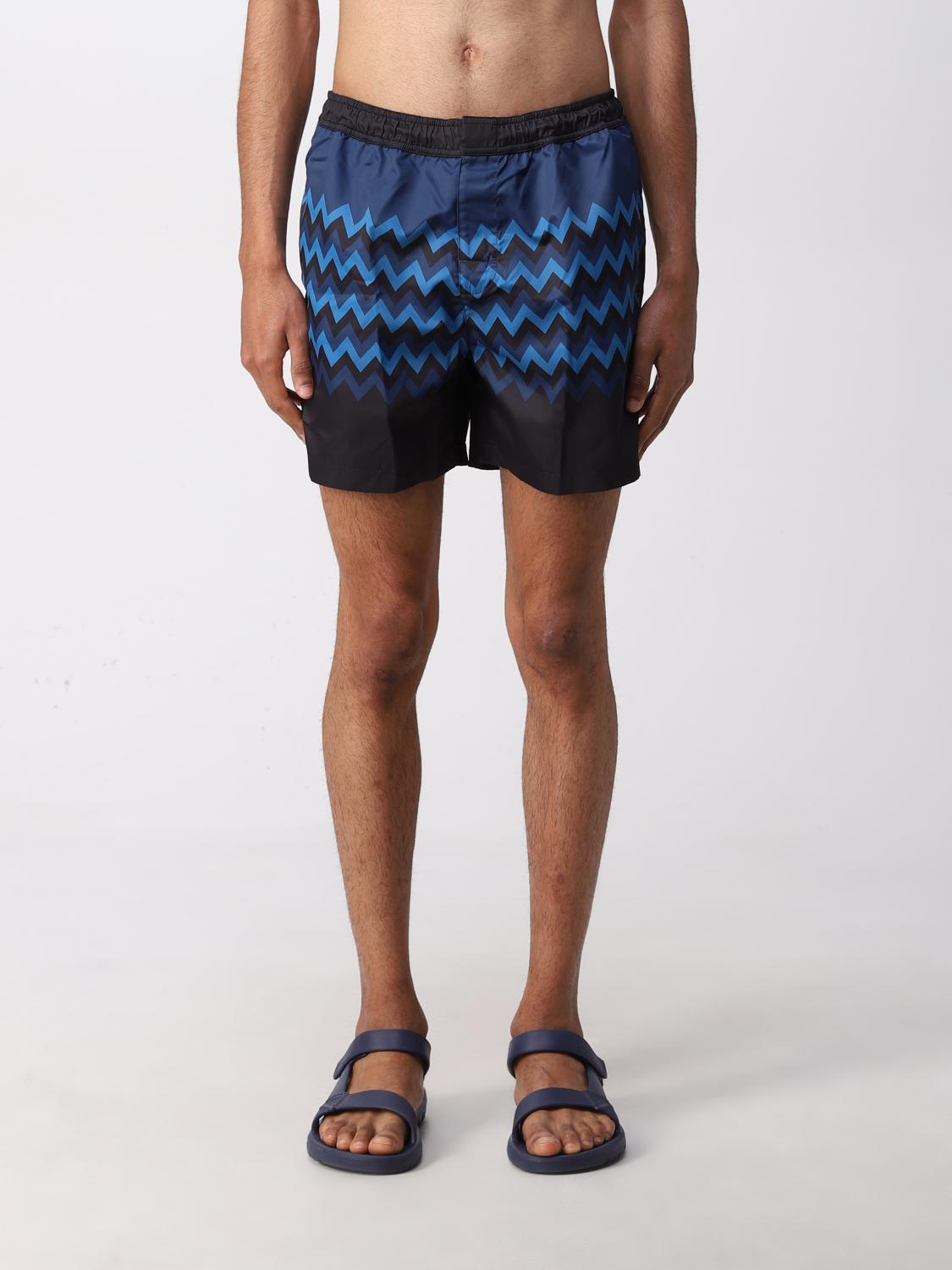 MISSONI zigzag swim shorts Blue Missoni swimsuit US22SP01BW00GV