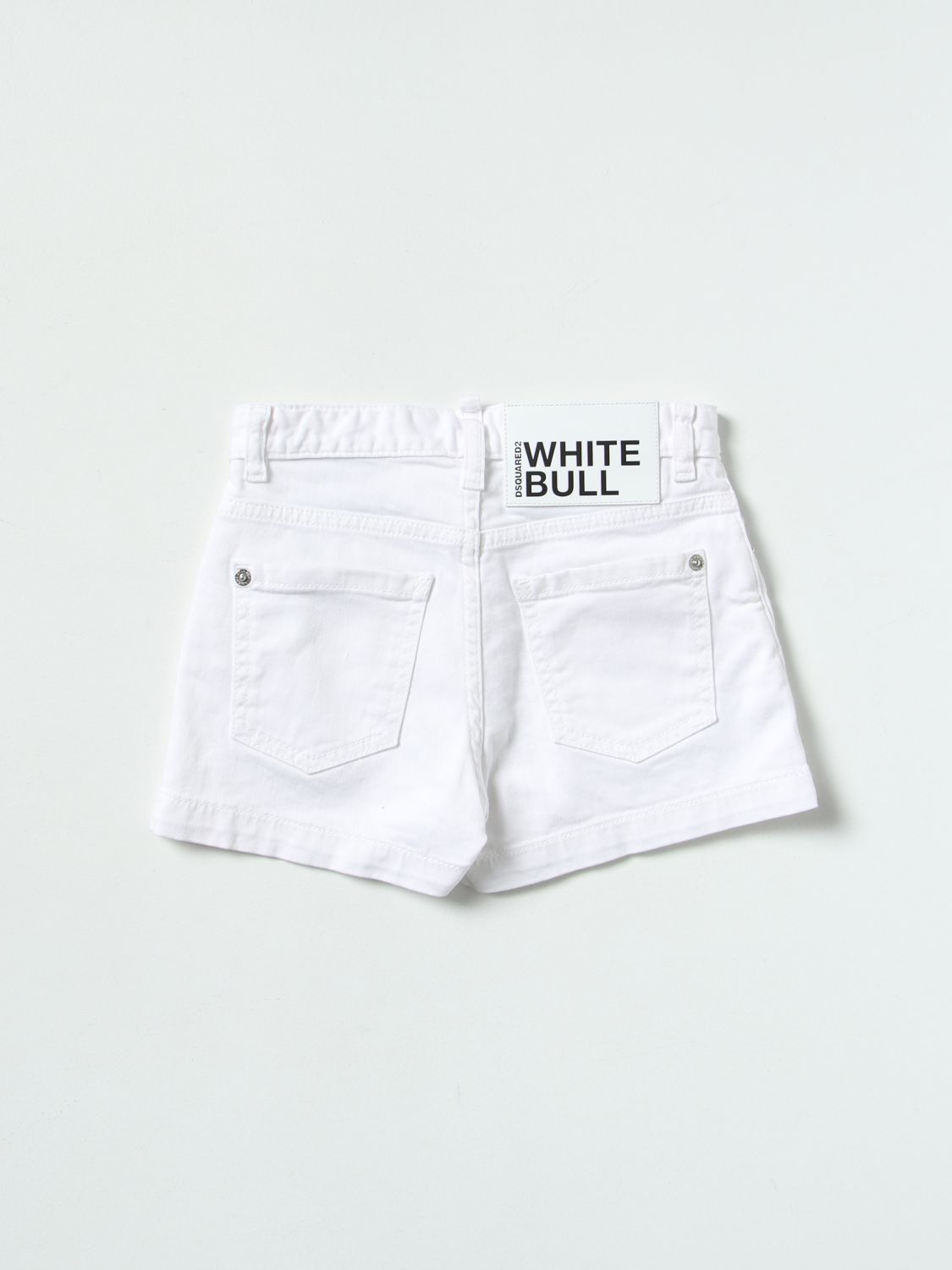 Pantalones cortos Dsquared2 Junior: Pantalones cortos Dsquared2 Junior para niña blanco 2