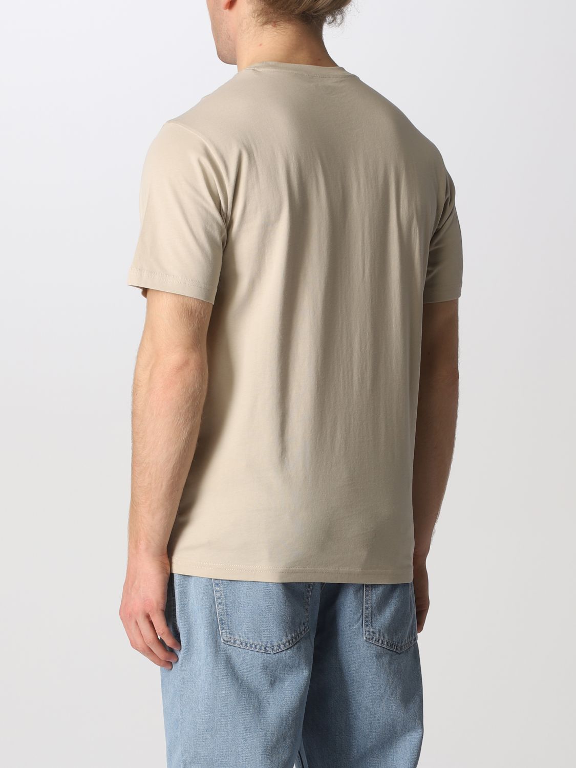 DICKIES: Mapleton cotton t-shirt with logo - Beige | T-Shirt Dickies ...