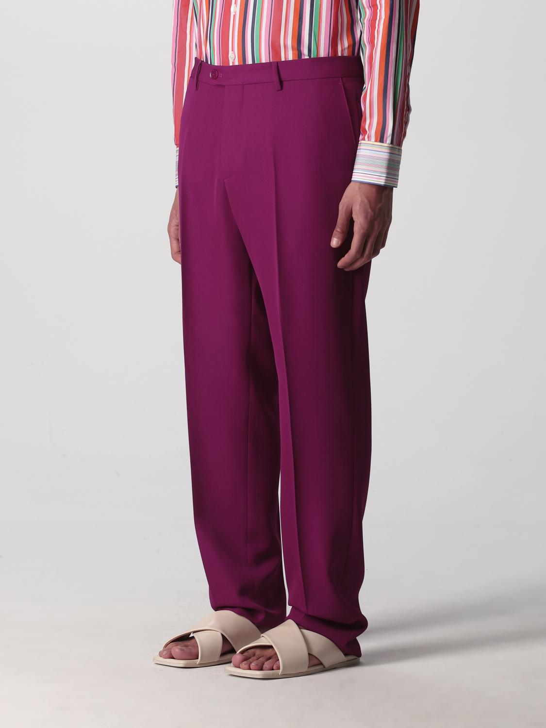 ETRO: Pantalón hombre - Fucsia | Pantalón Etro 1W720104 GIGLIO.COM