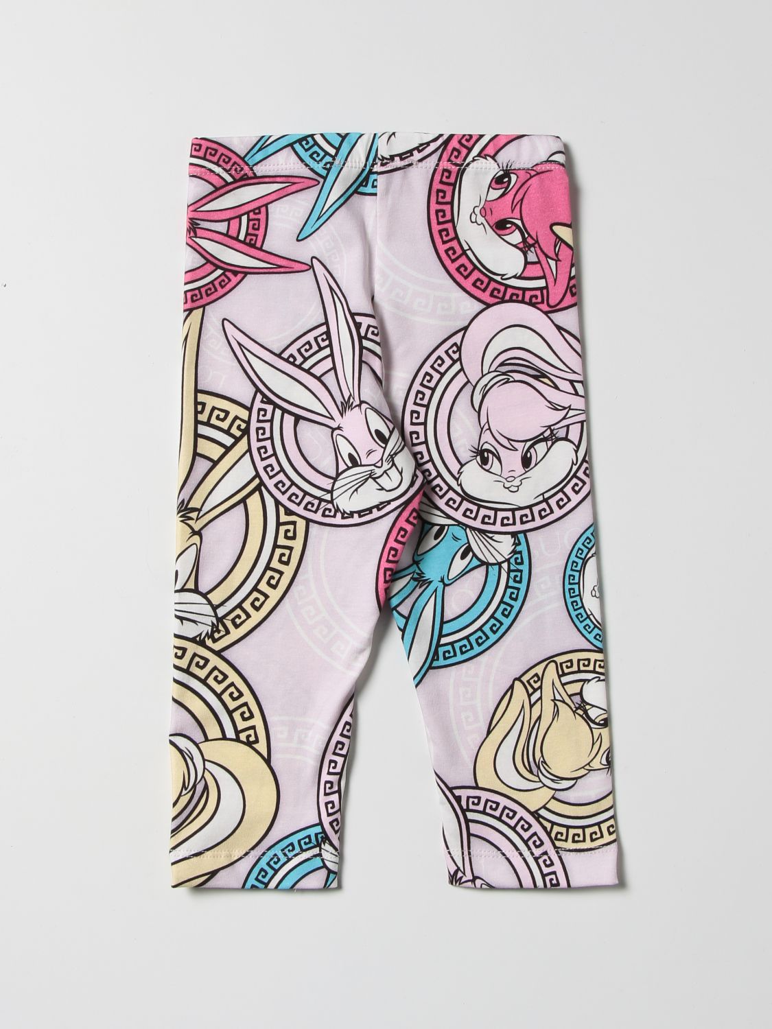 Pantalone Monnalisa: Leggings Monnalisa in cotone con stampa Bugs Bunny glicine 2