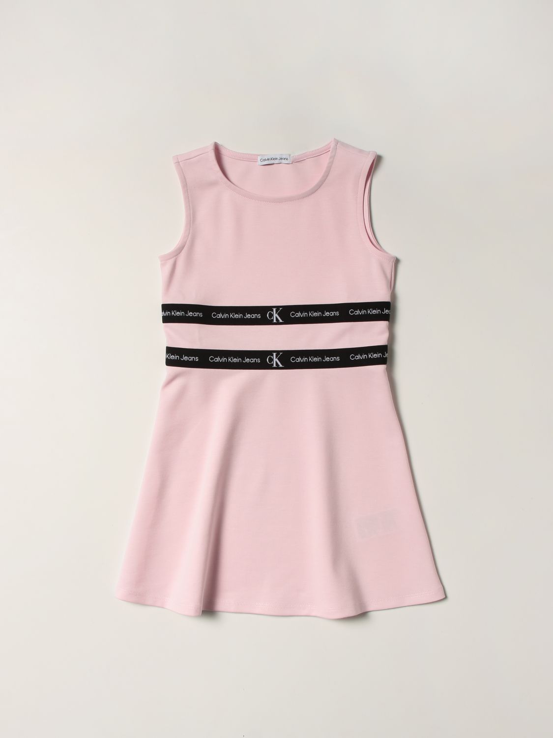 absceso ganador enaguas CALVIN KLEIN: dress for girls - Pink | Calvin Klein dress IG0IG01413 online  on GIGLIO.COM
