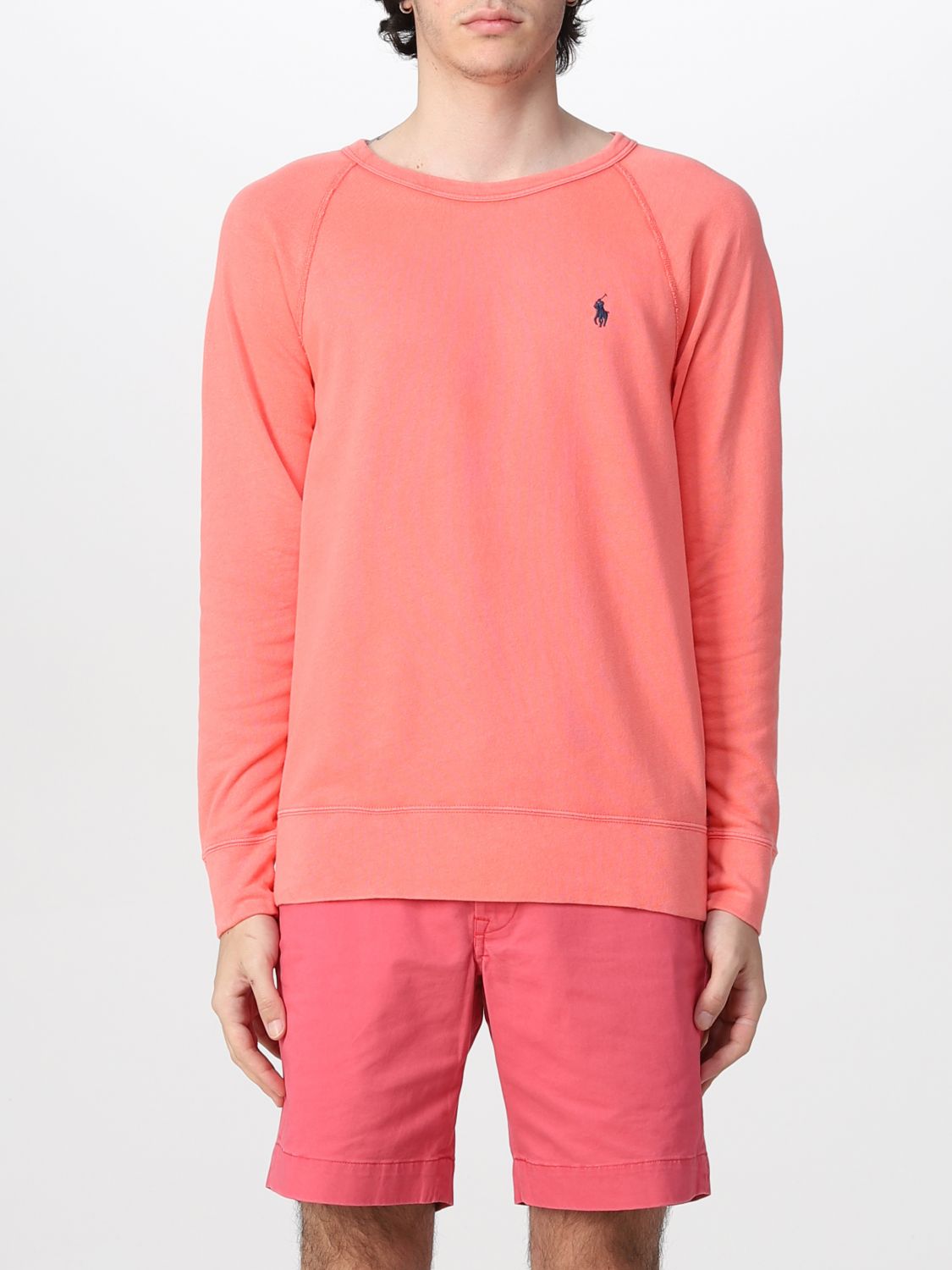 Polo Ralph Lauren Jumper In Cotton Blend With Logo In Red