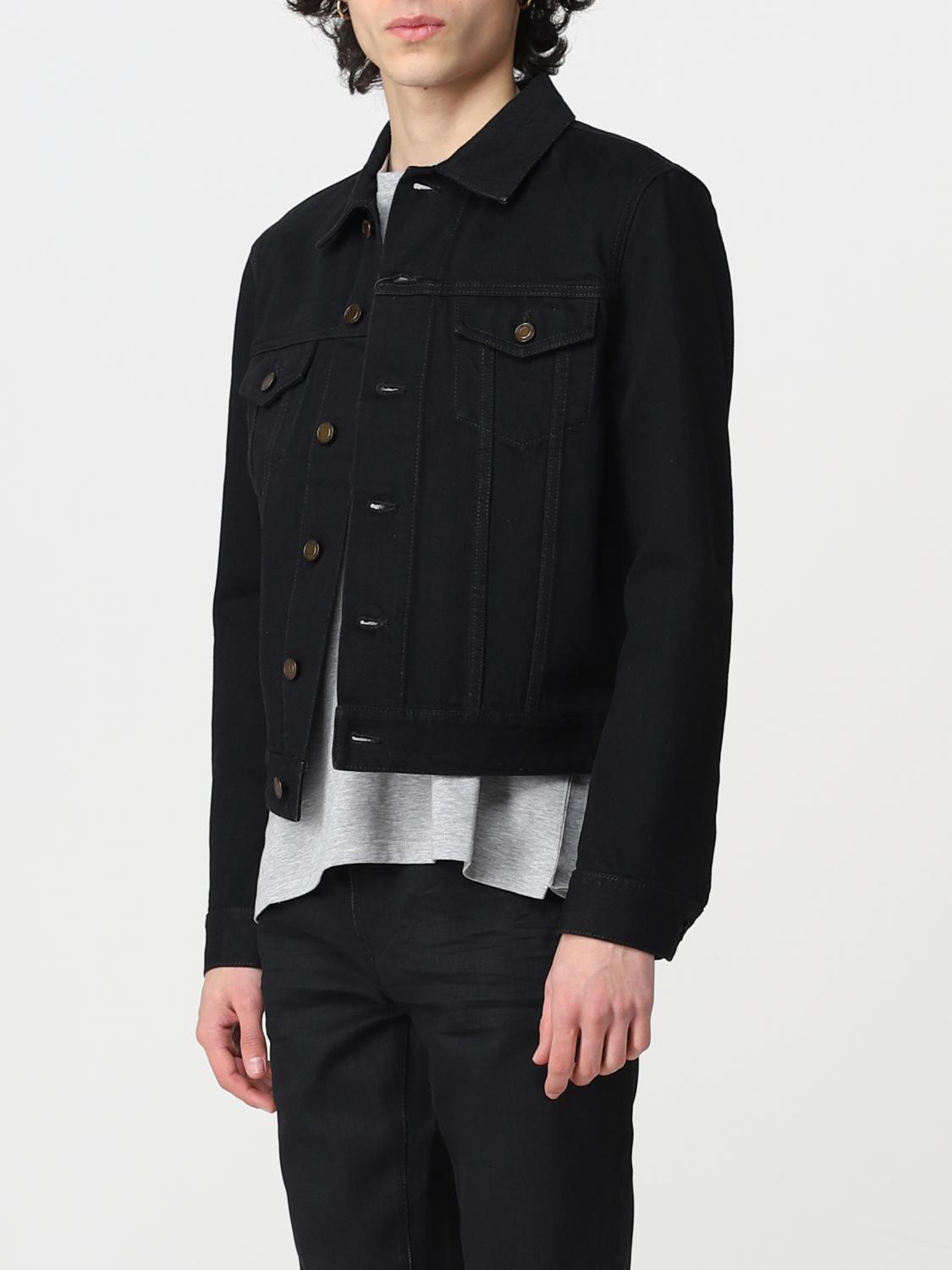 ysl black denim jacket