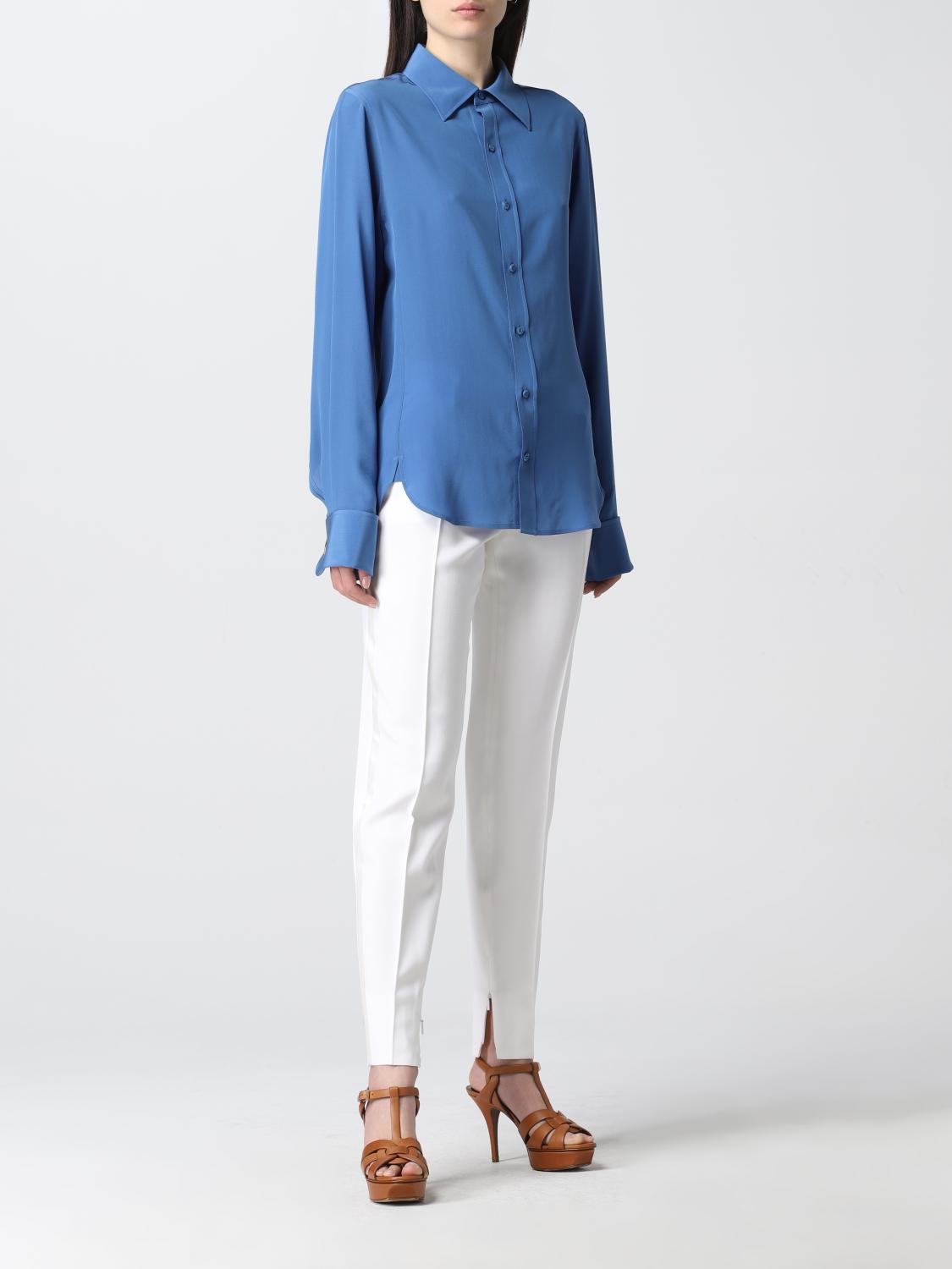 SAINT LAURENT: organic silk shirt 