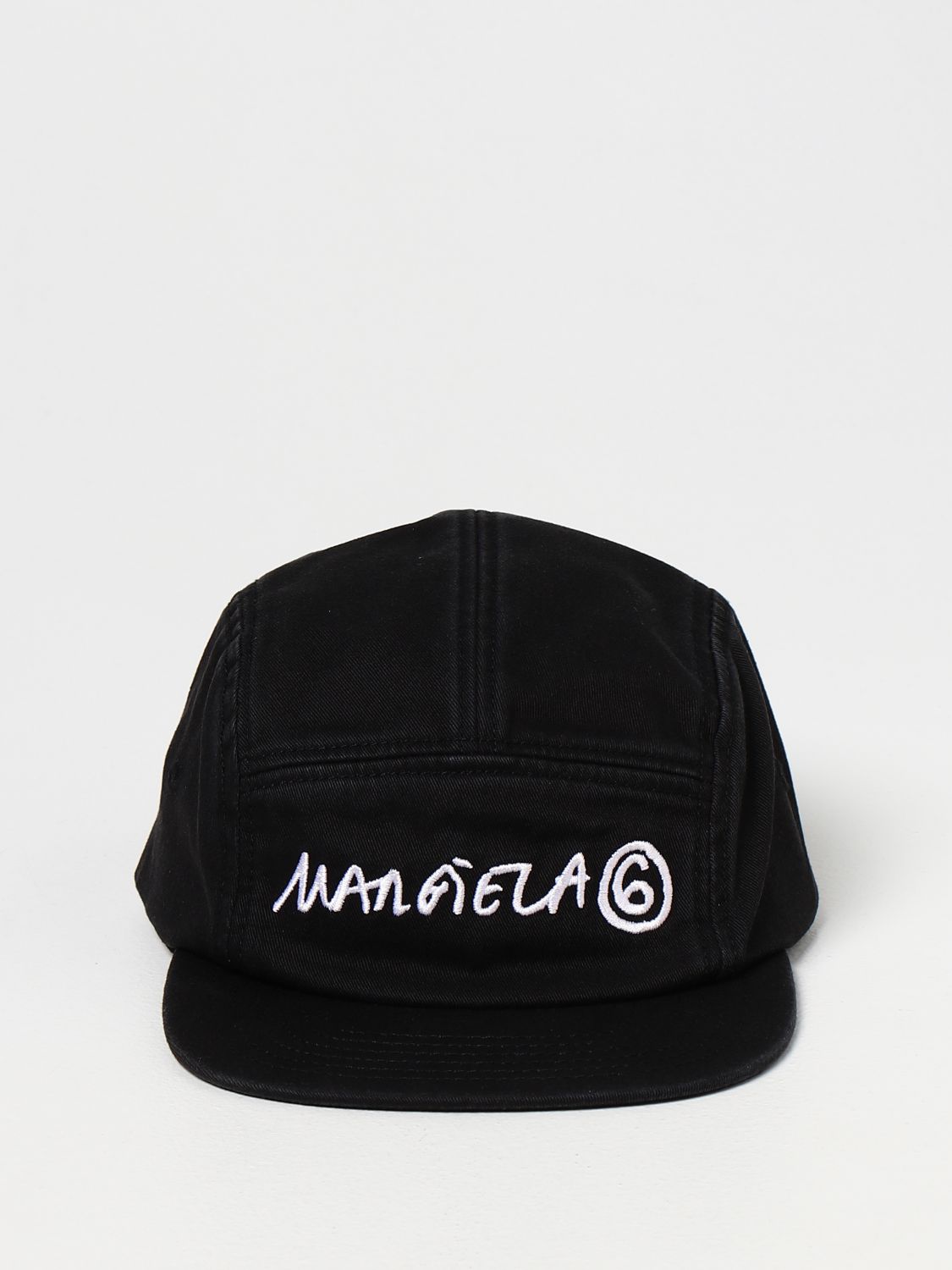 MM6 MAISON MARGIELA: cotton baseball cap - Black | Mm6 Maison Margiela