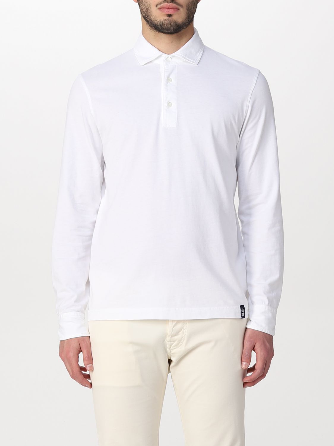 DRUMOHR: polo shirt for man - White | Drumohr polo shirt DTJF204 online ...