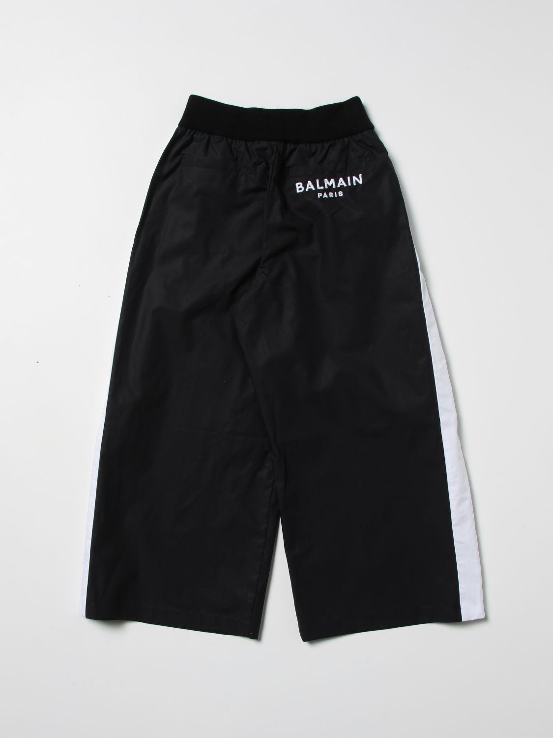 Trousers Balmain: Balmain cotton trousers with logo black 2