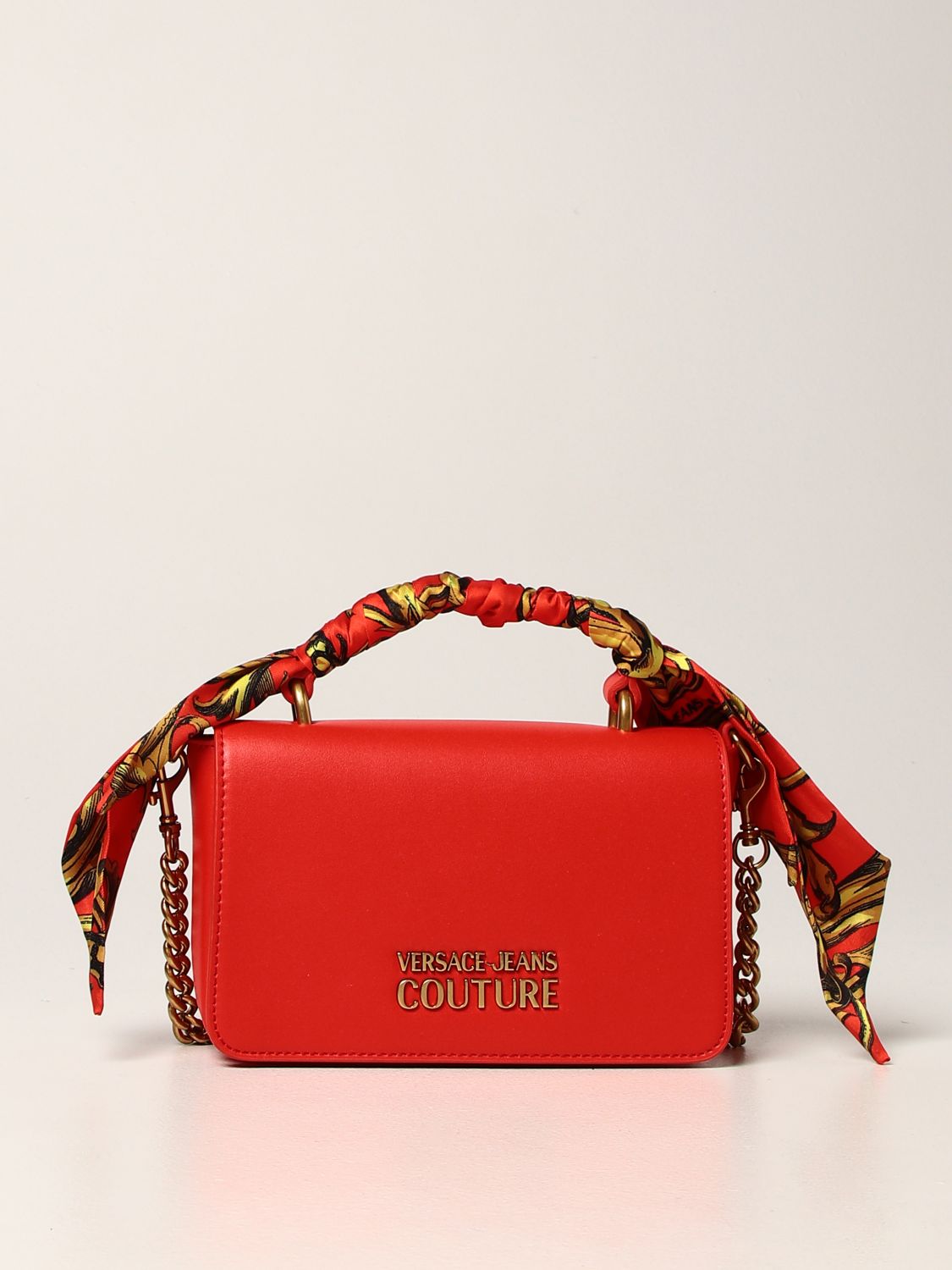 VERSACE JEANS COUTURE: bag in synthetic leather - Red  Versace Jeans  Couture crossbody bags 72VA4BF171881 online at