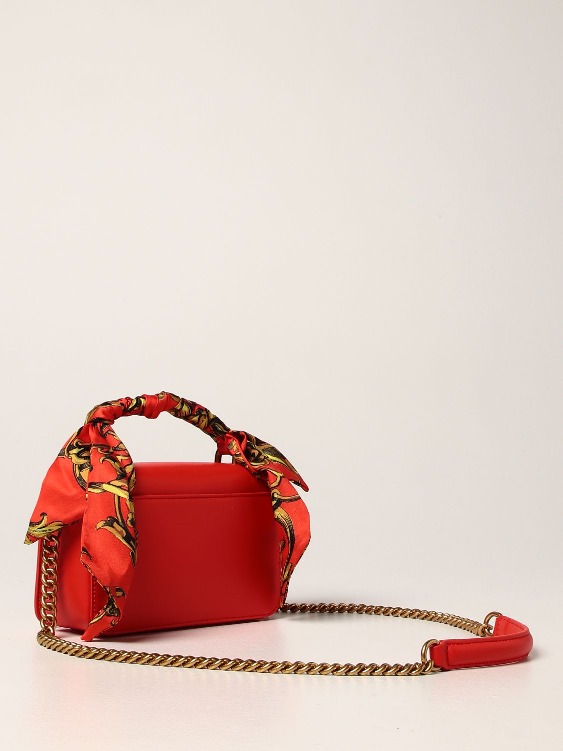 VERSACE JEANS COUTURE: bag in synthetic leather - Red | Versace Jeans ...