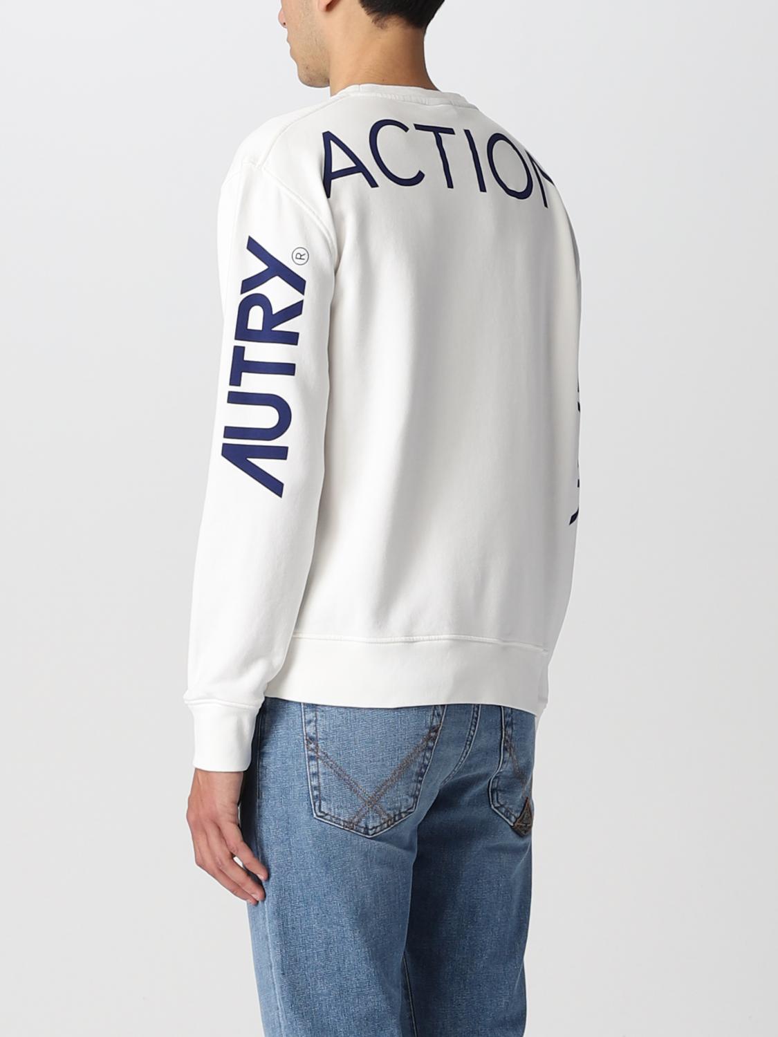 AUTRY: Felpa in cotone con logo - Bianco | Felpa Autry SWIMA930 GIGLIO.COM