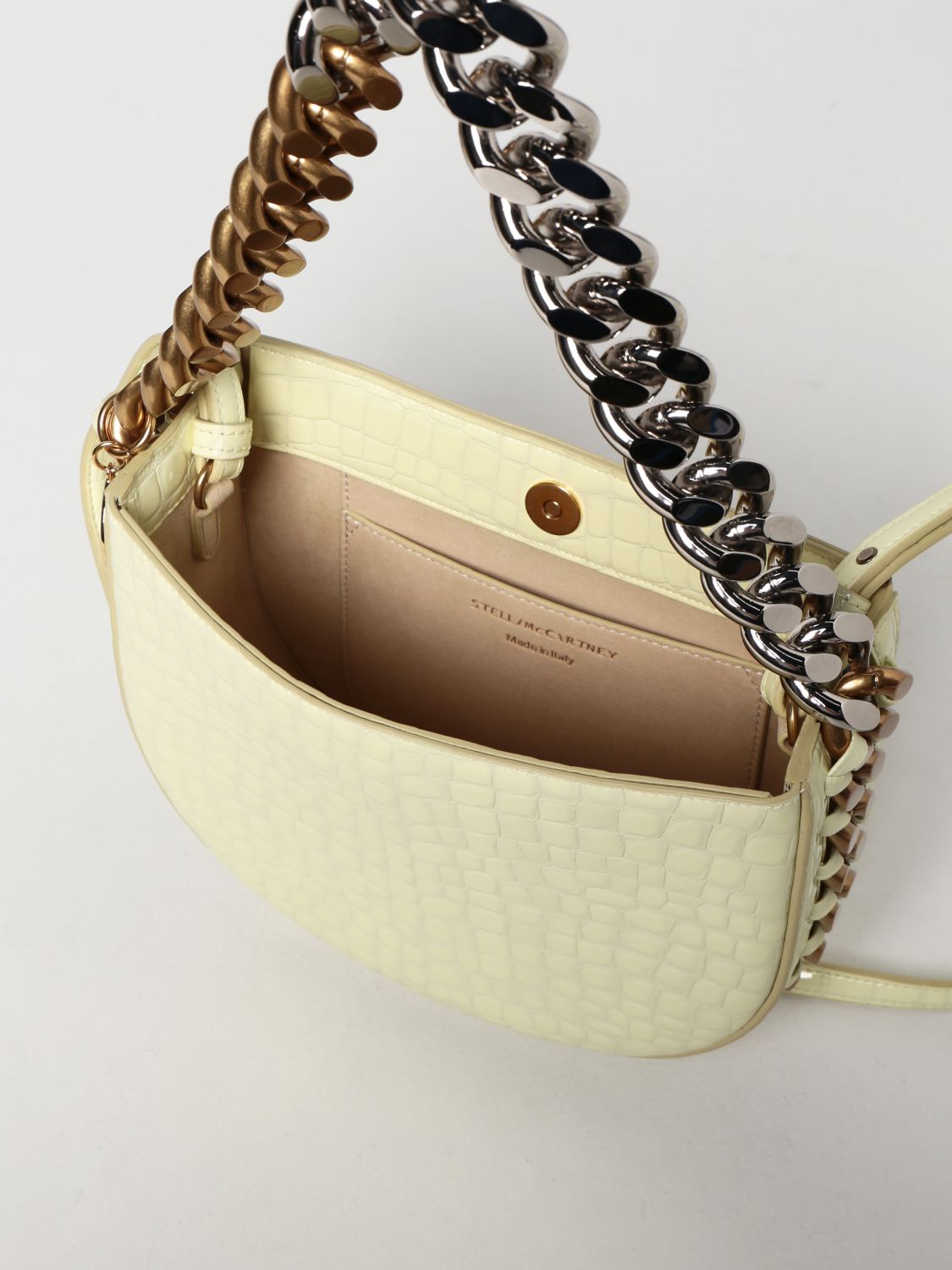 STELLA MCCARTNEY: crossbody bag in synthetic leather - Lemon | Stella ...