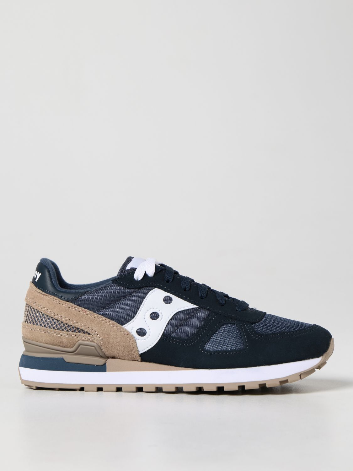 Sneakers Saucony: Sneakers Shadow Saucony in camoscio e tessuto blue 1 1