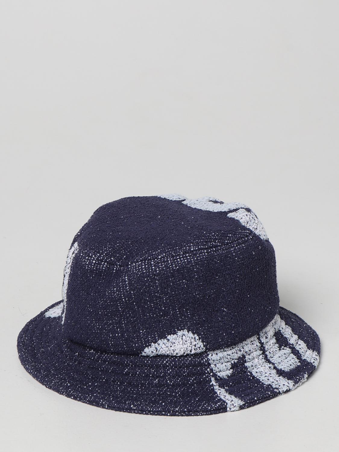 GCDS: Cappello da pescatore con logo - Azzurro | Cappello Gcds SS22M530103  GIGLIO.COM