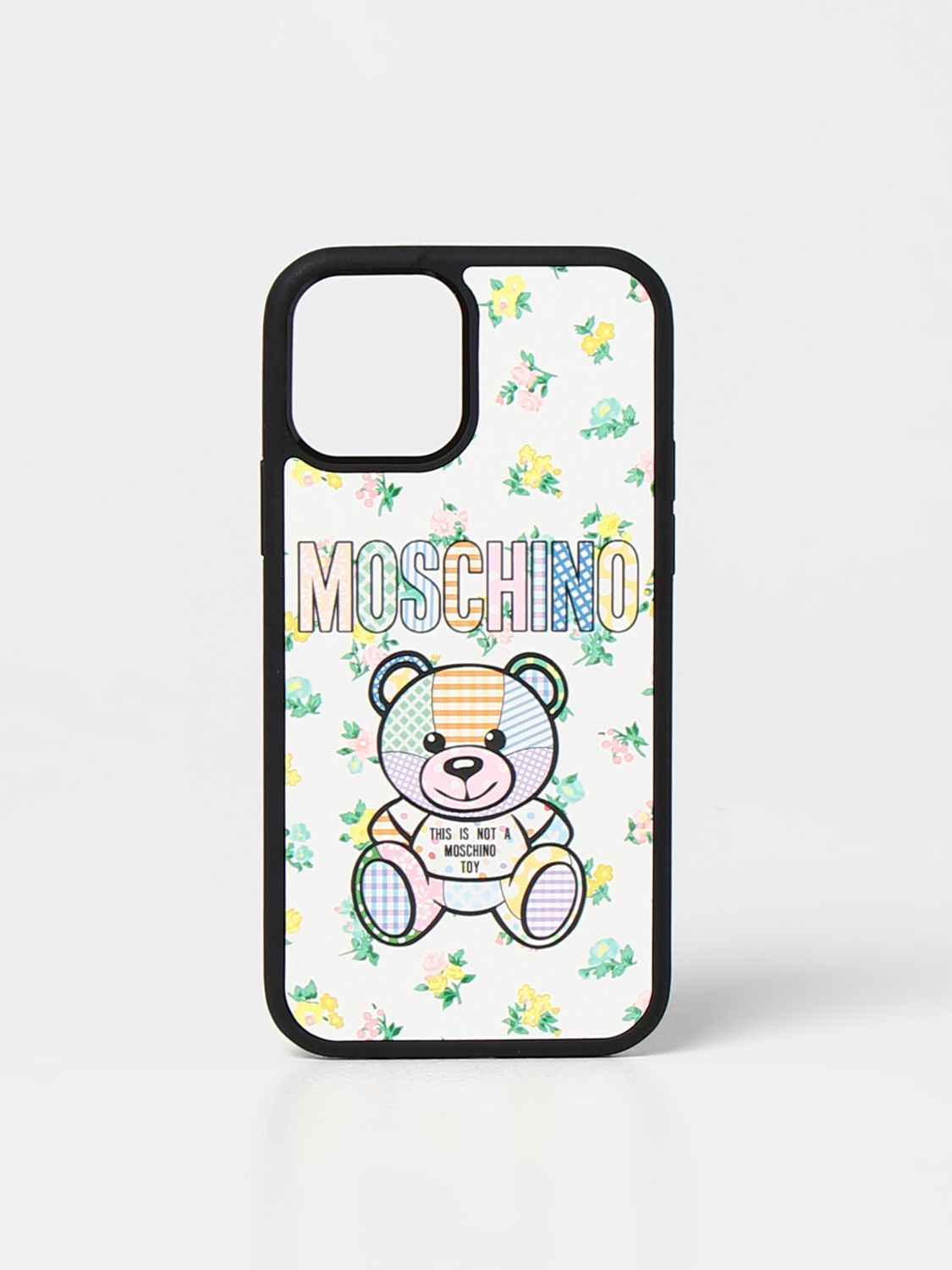 Moschino Couture Iphone 12/12 Pro Cover With Teddy In Multicolor